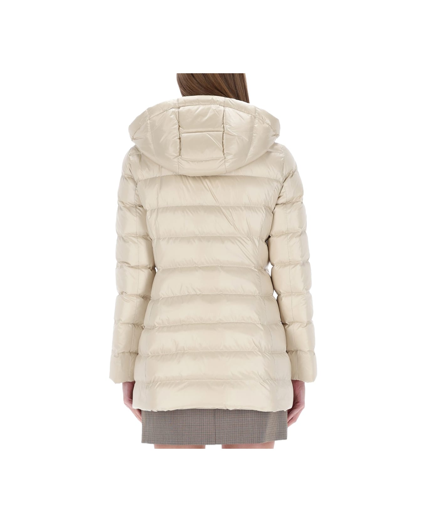Fay Down Jacket With Hood - BEIGE