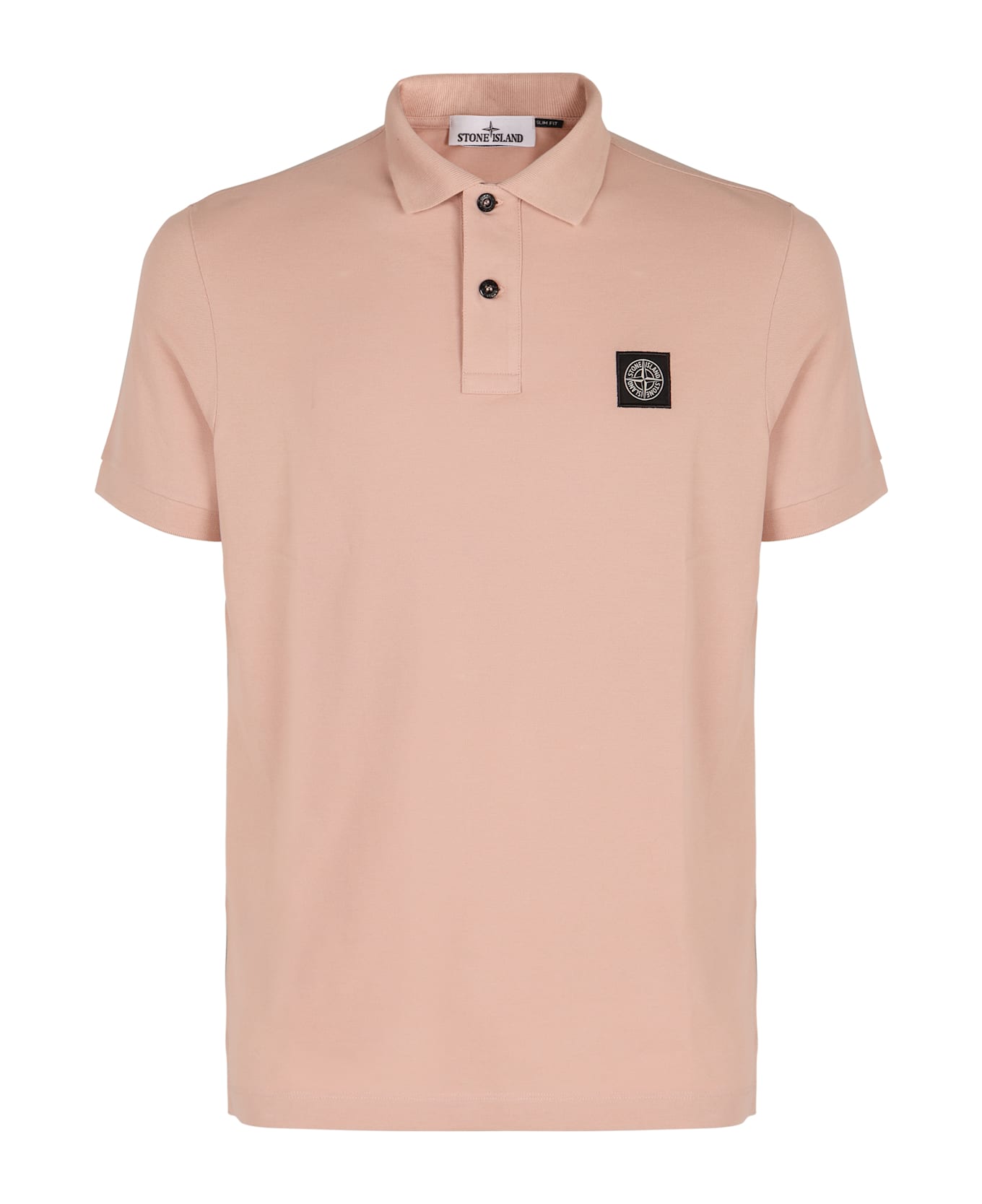 Stone Island Slim Fit Polo - Light Pink 
Purple