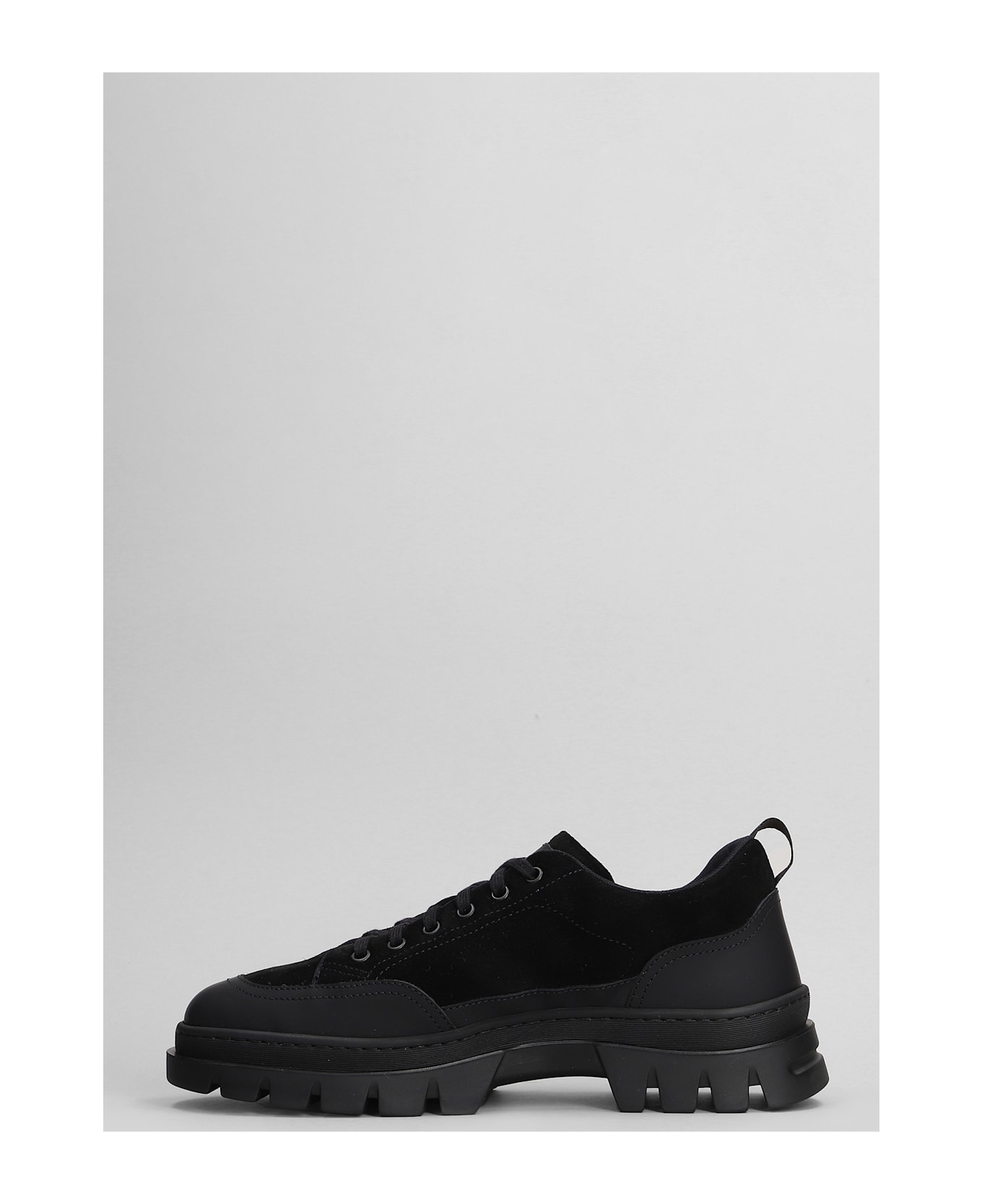 Henderson Baracco Sneakers In Black Suede - black