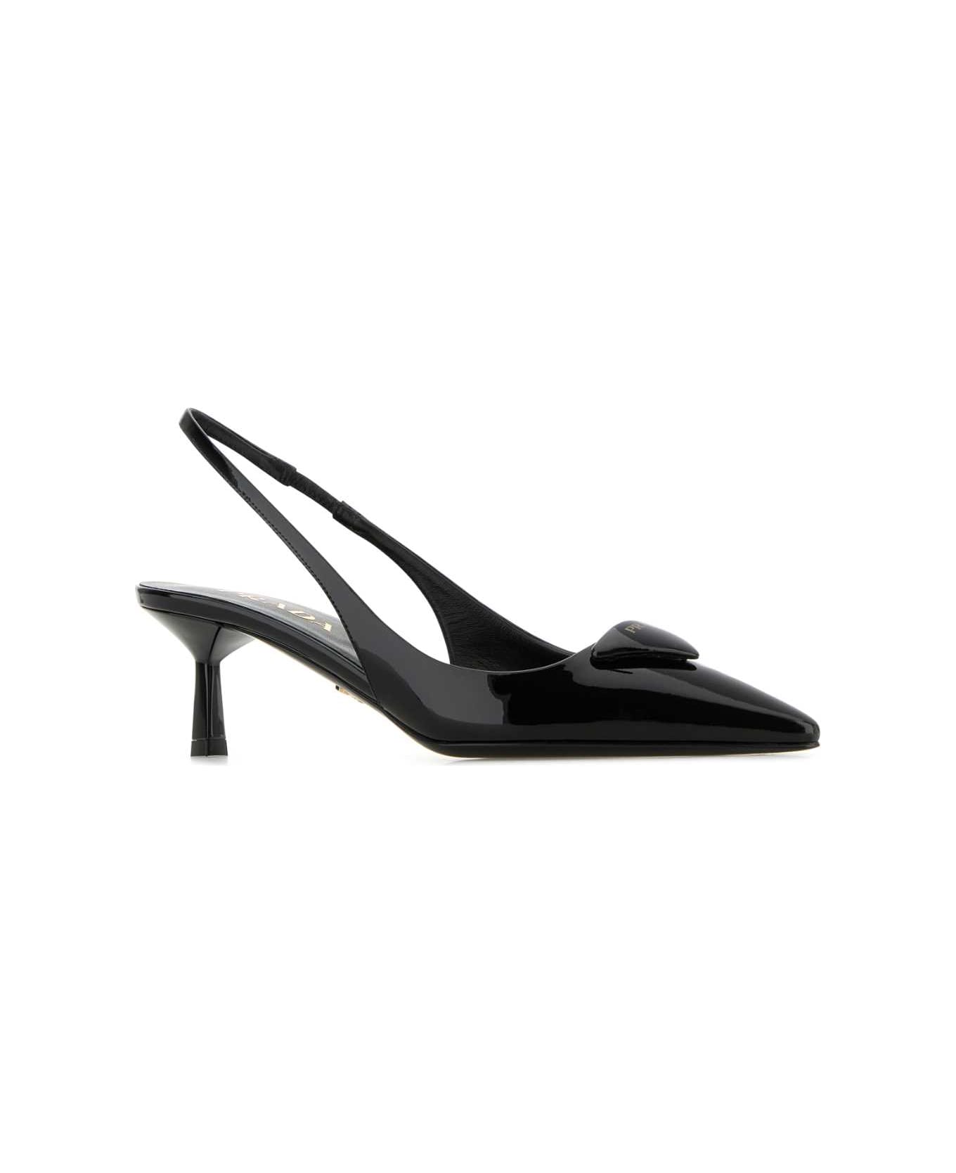 Prada Black Leather Pumps - NERO