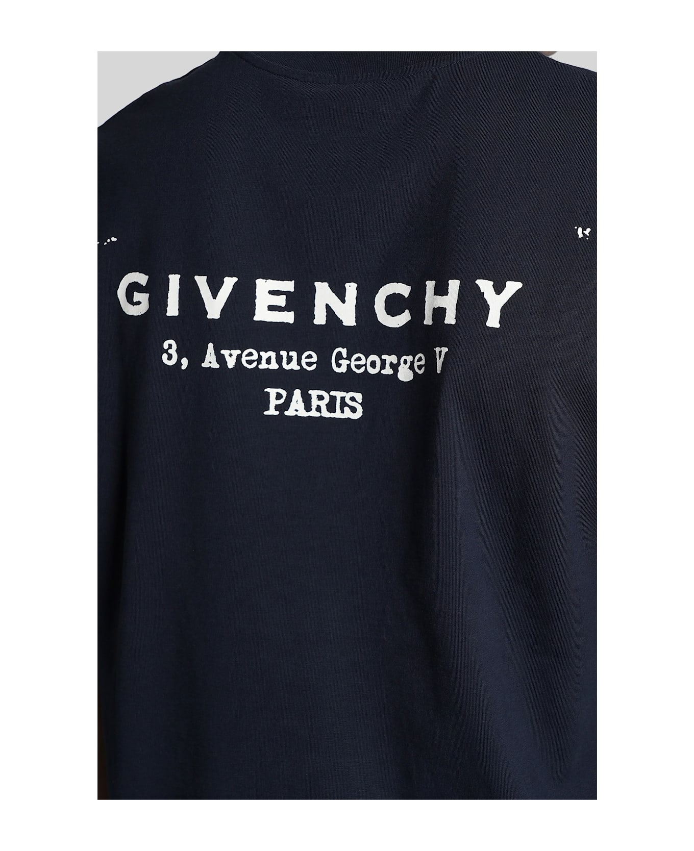 Givenchy T-shirt In Blue Cotton - blue