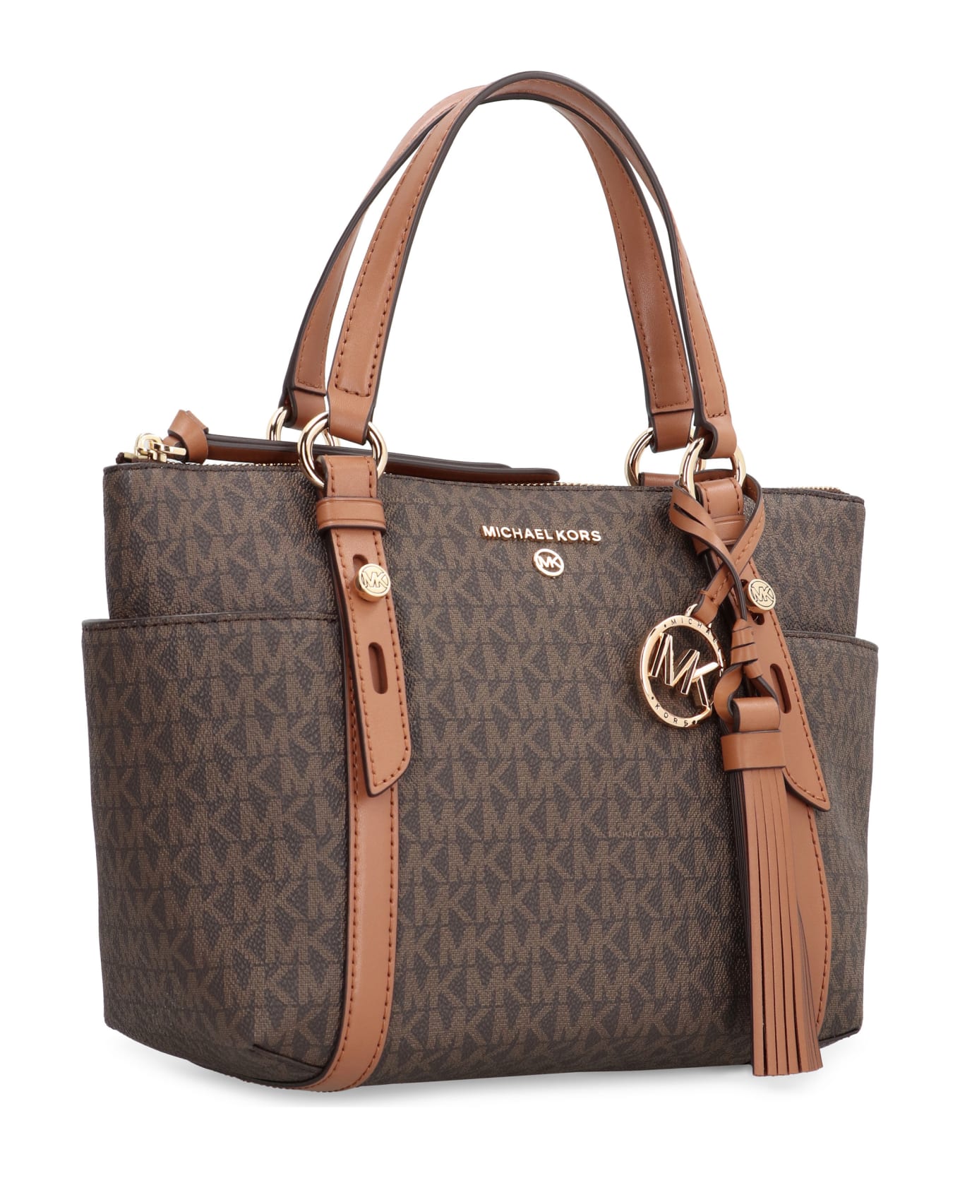 MICHAEL Michael Kors Sullivan Coated Canvas Tote - brown