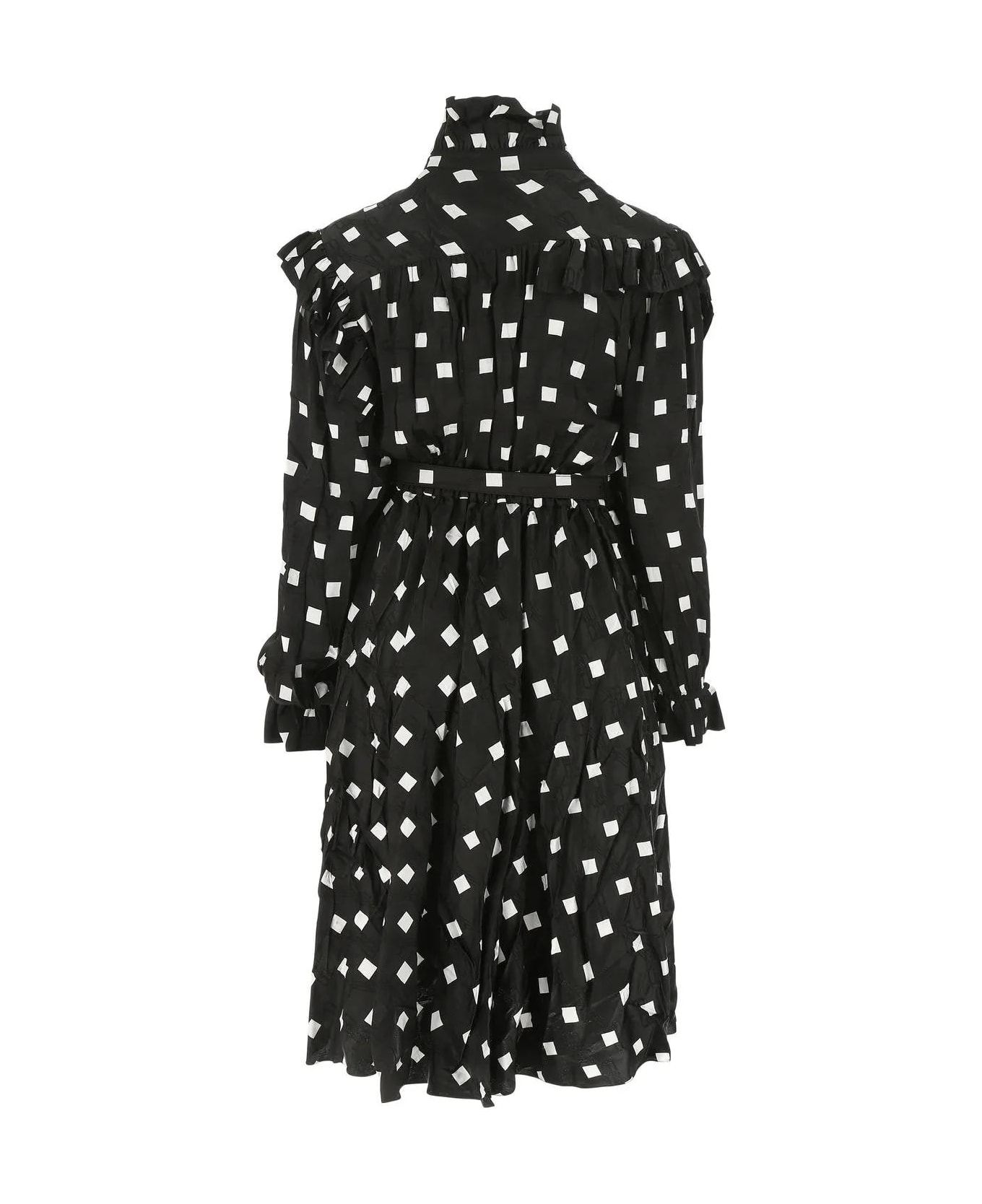 Balenciaga Embroidered Satin Dress - 1070