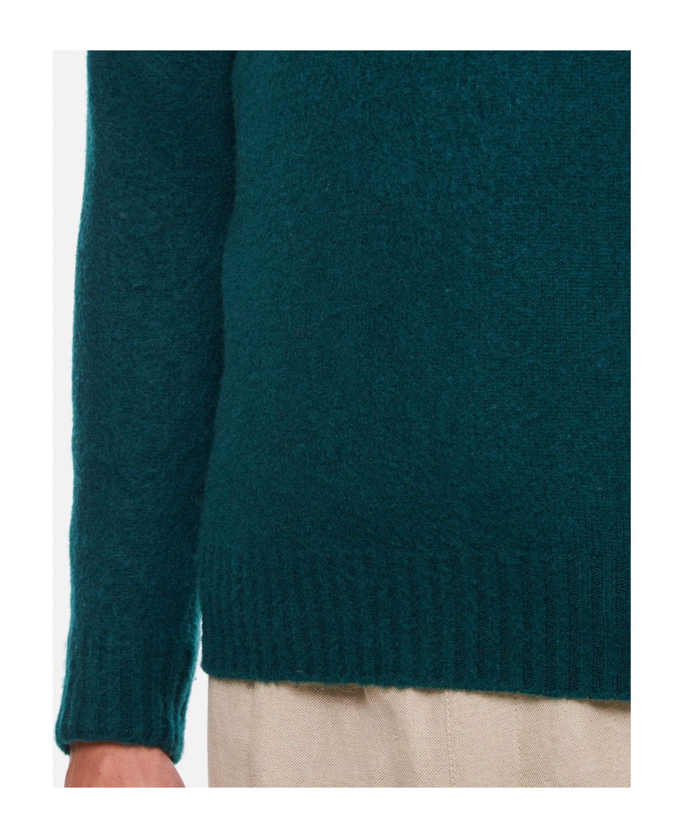 Drumohr Crewneck Wool Sweater - Green