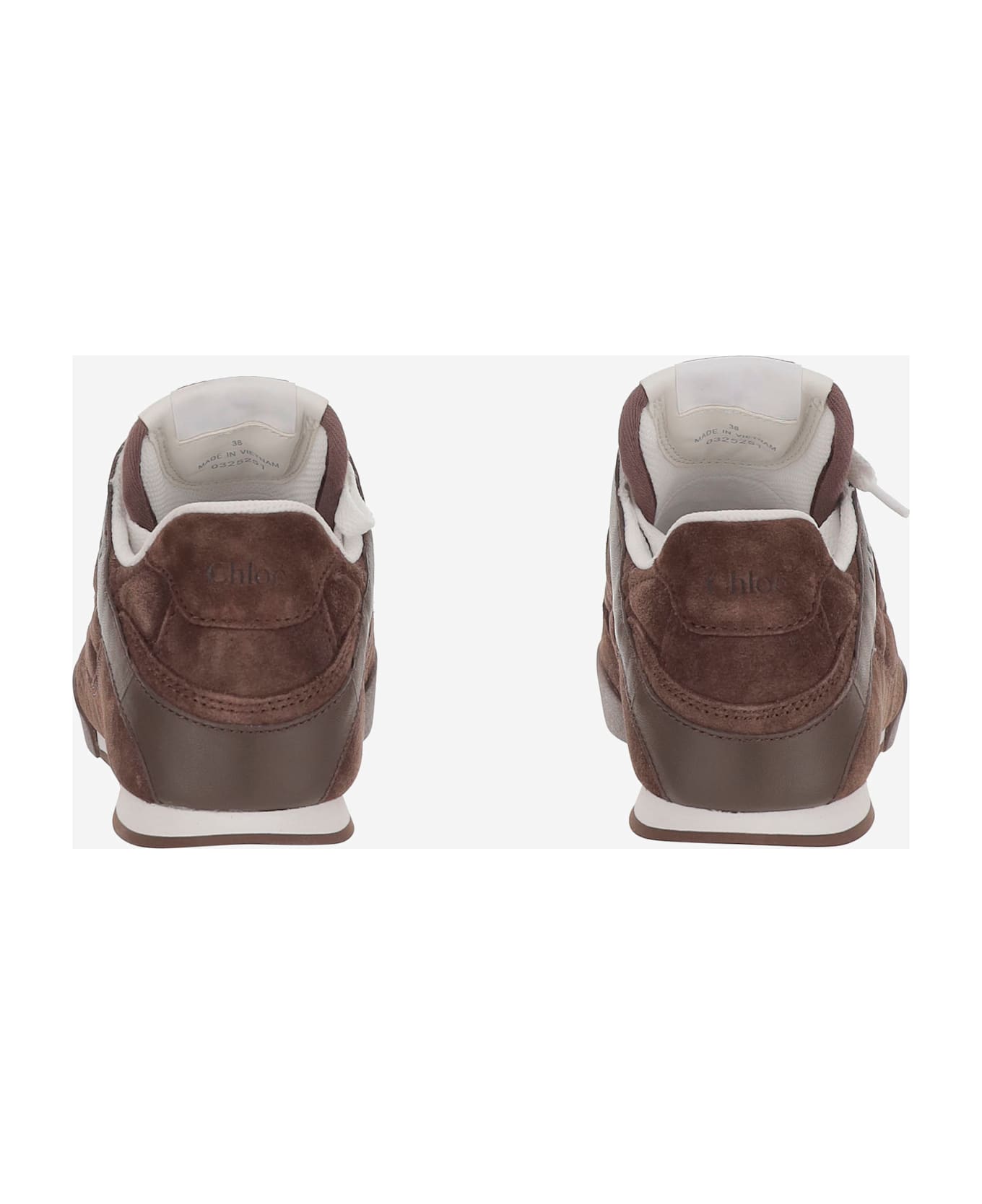 Chloé Brown Suede Chloã¨ Kick Sneakers - CHOCOLATEBROWN
