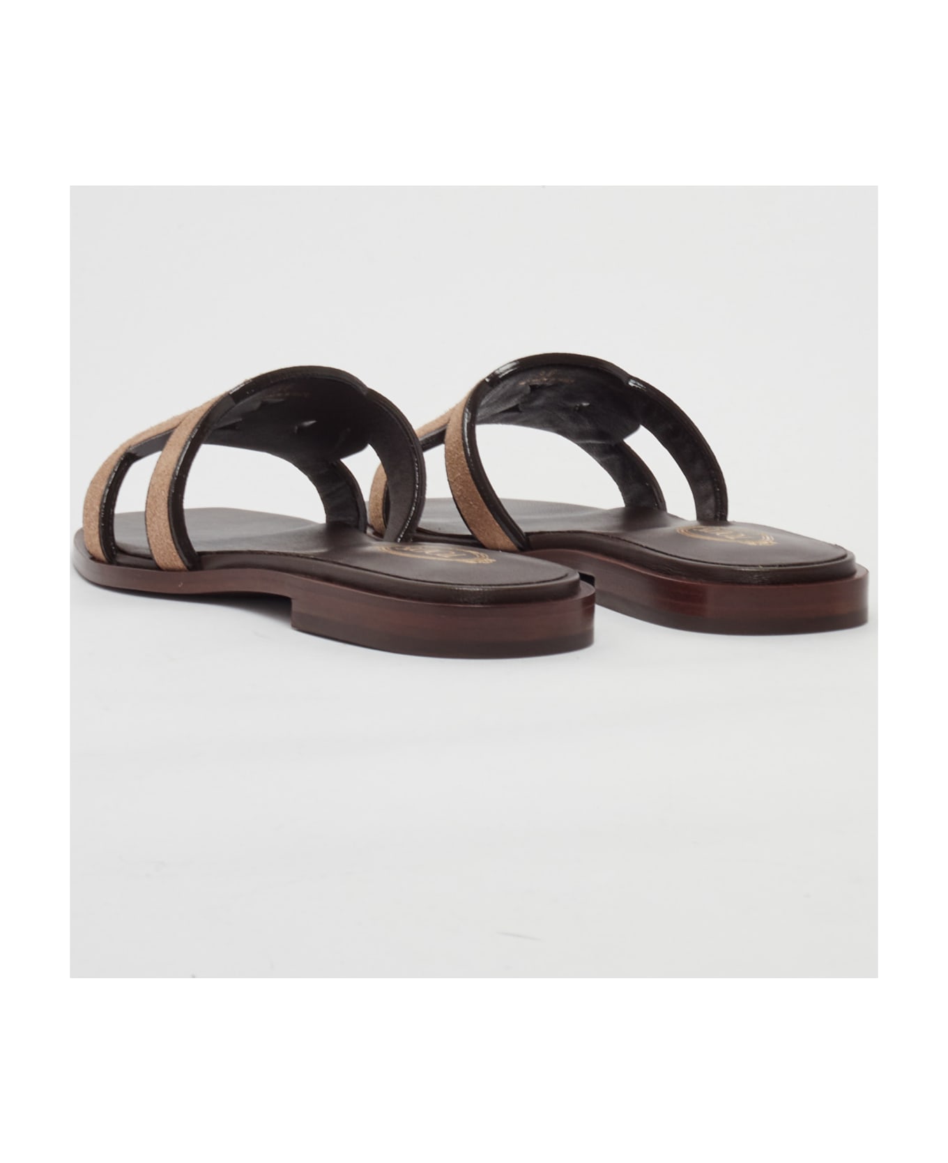Tod's Biscuit Suede Slippers - MARRONE CHIARO サンダル