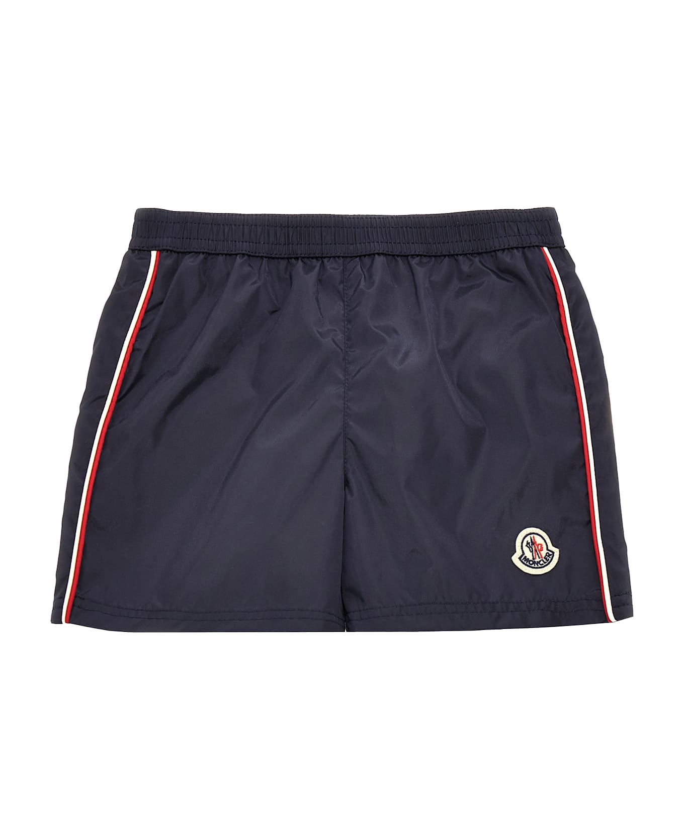Moncler Logo Patch Swim Shorts - Blue