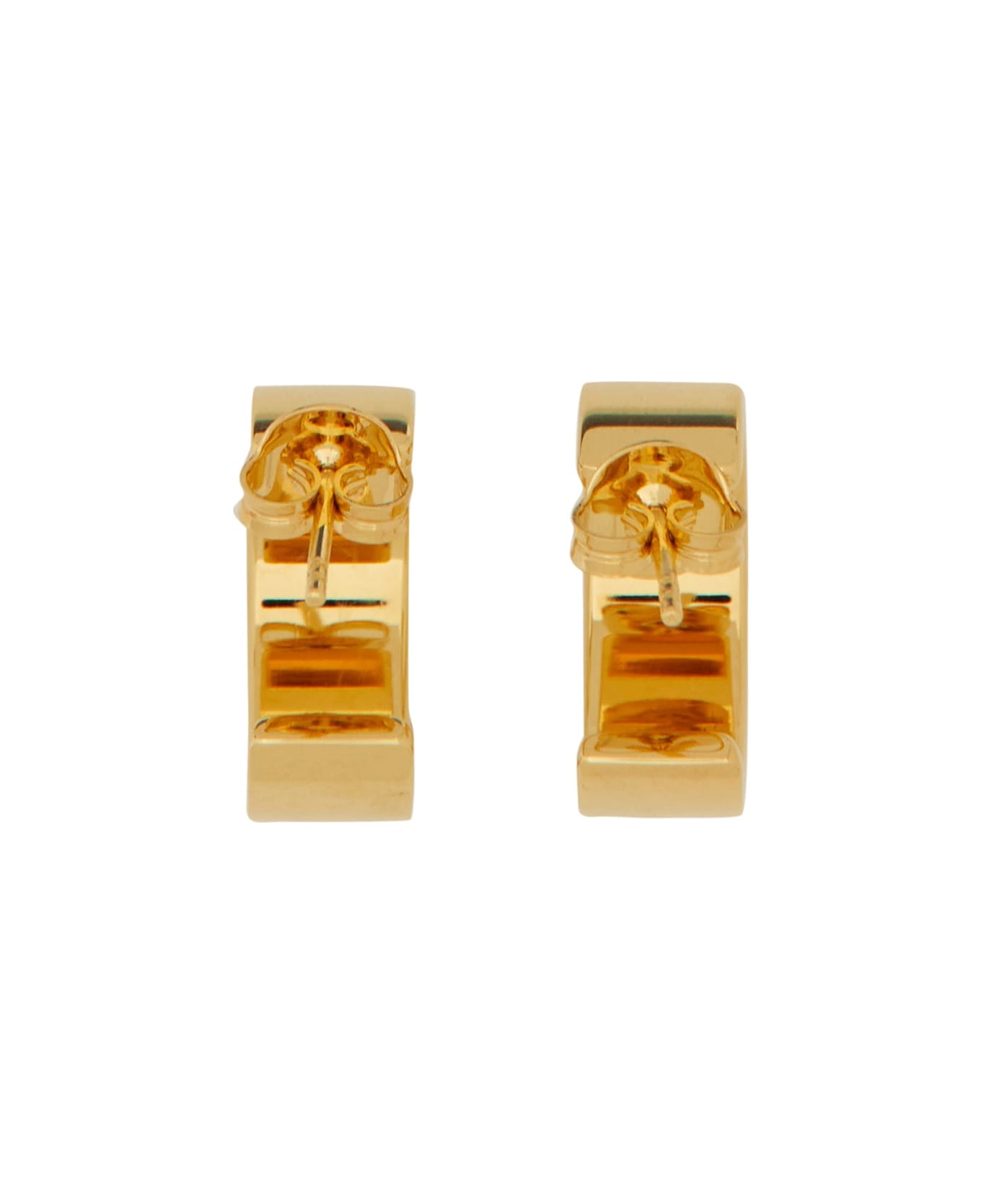 MM6 Maison Margiela Logo Earrings - GOLD