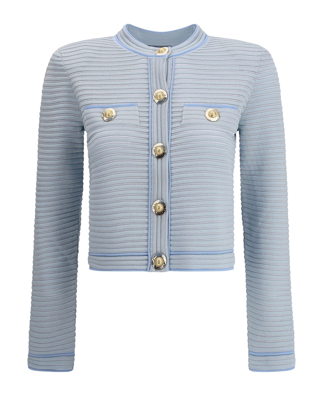 Balmain Embossed Knit Cardigan
