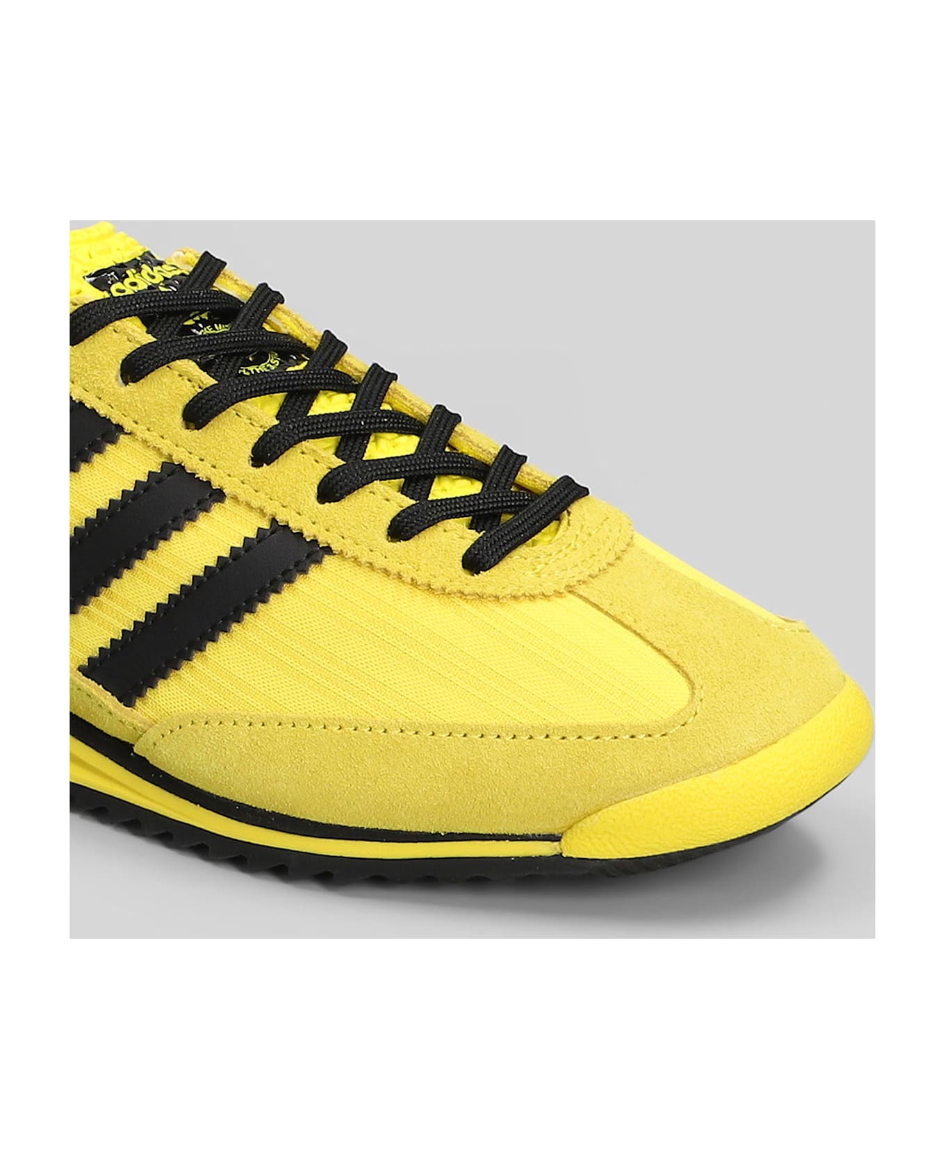 Adidas Sl 72 Og Sneakers In Yellow Suede And Fabric - yellow