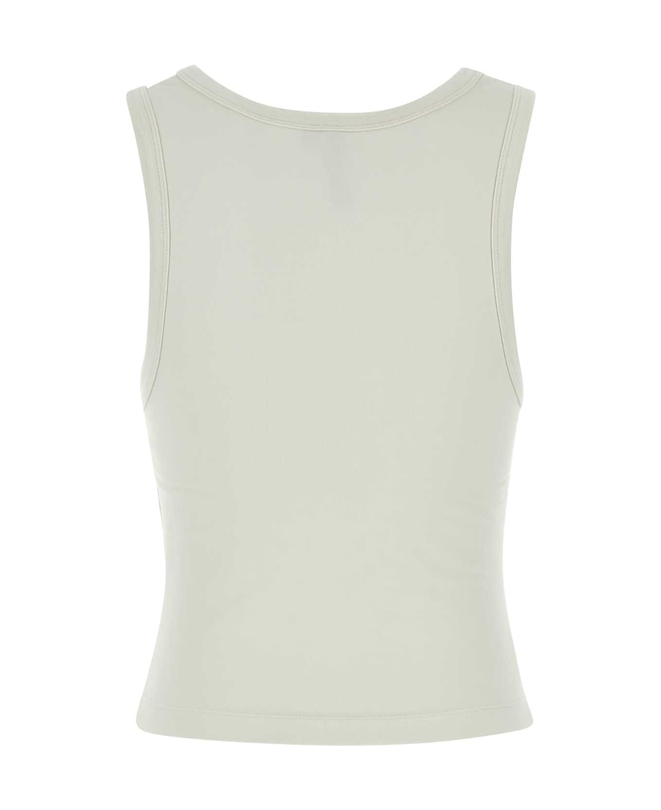 Entire Studios Chalk Stretch Cotton Tank Top - RICE