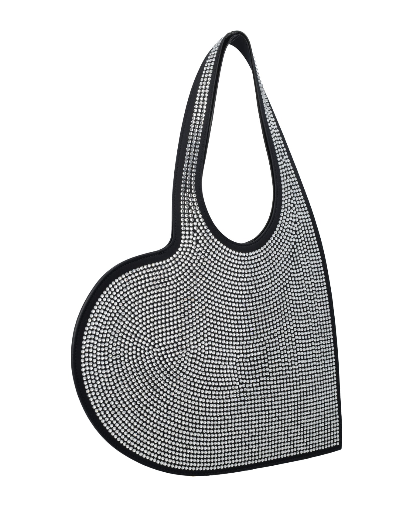 Coperni Heart Tote Bag With Crystals - BLACK SILVER CRYSTAL トートバッグ