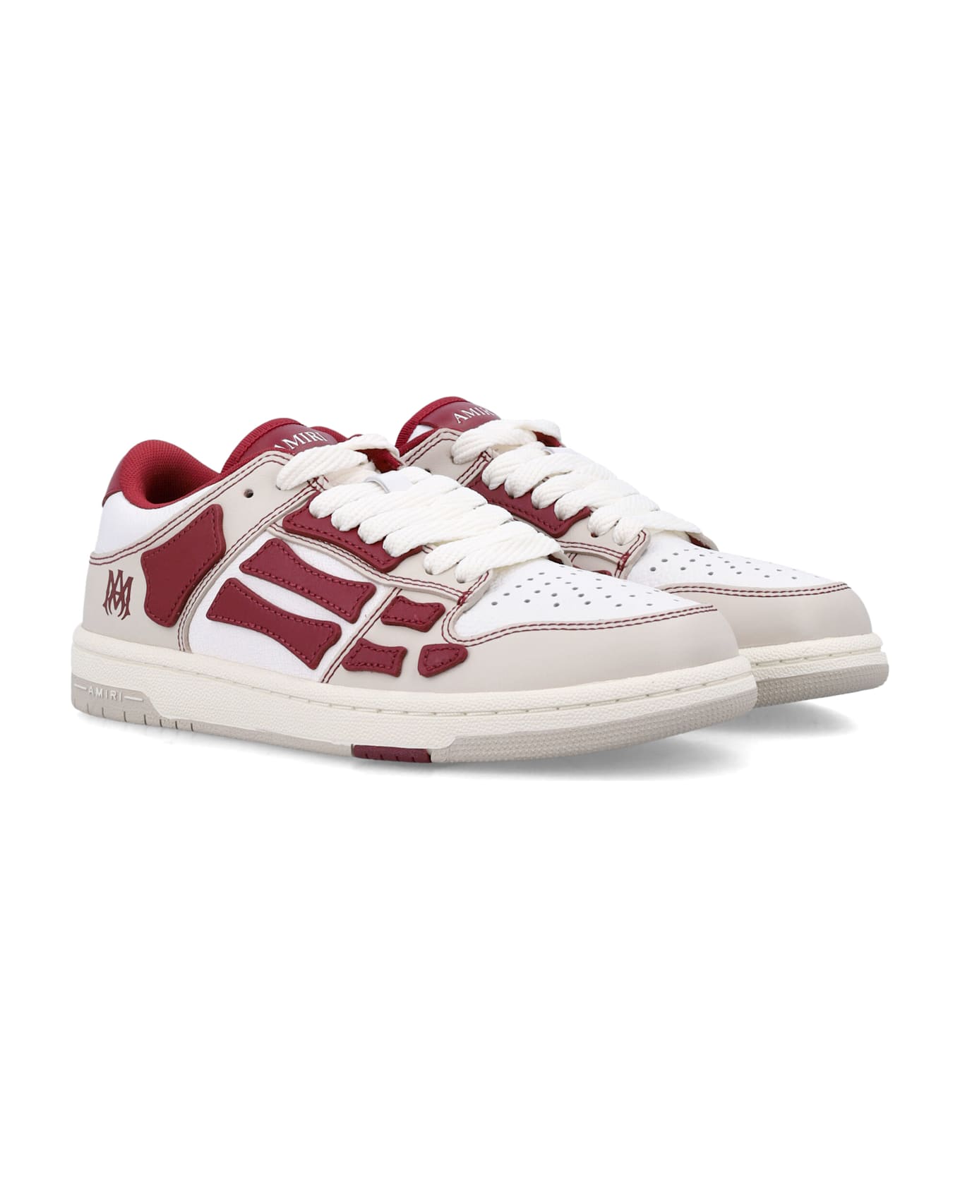 AMIRI Varsity Skel Top Low Woman
s Sneakers - DEEP RED