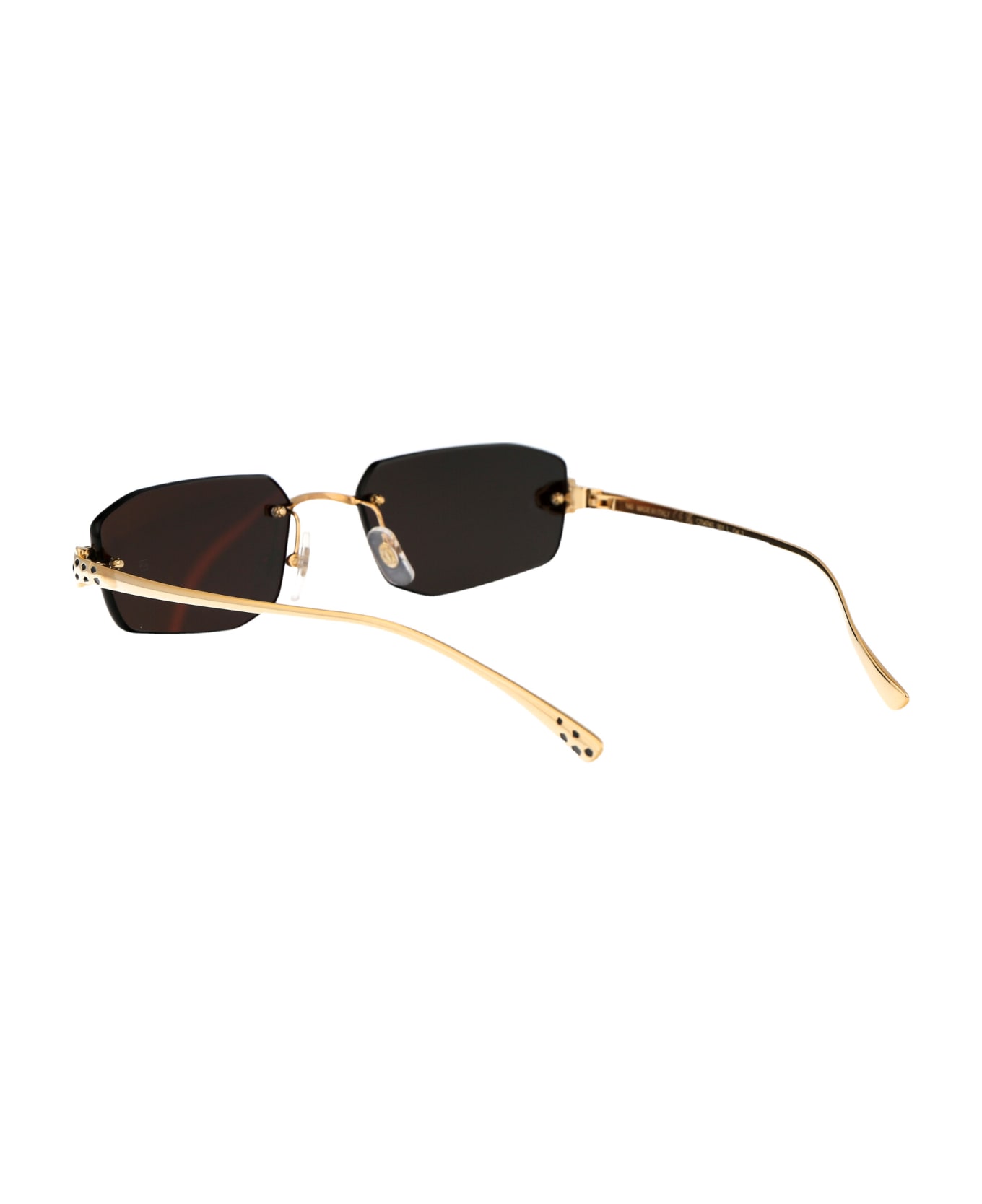 Cartier Eyewear Ct0474s Sunglasses - 001 GOLD GOLD GREY サングラス