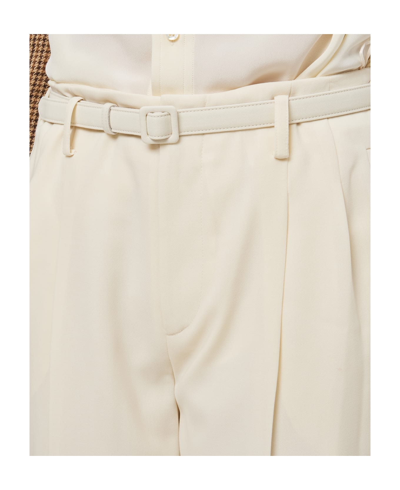 Ralph Lauren Stamford Pleated Pants - White