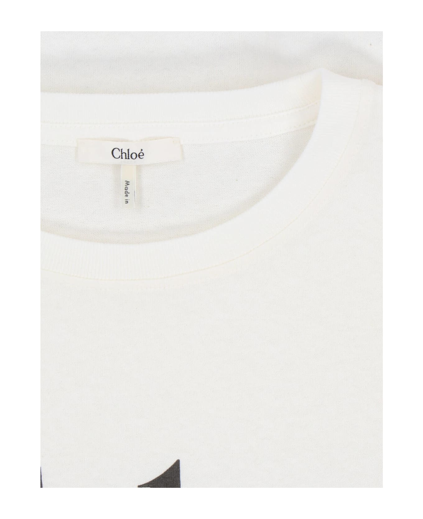 Chloé Logo T-shirt - WHITE