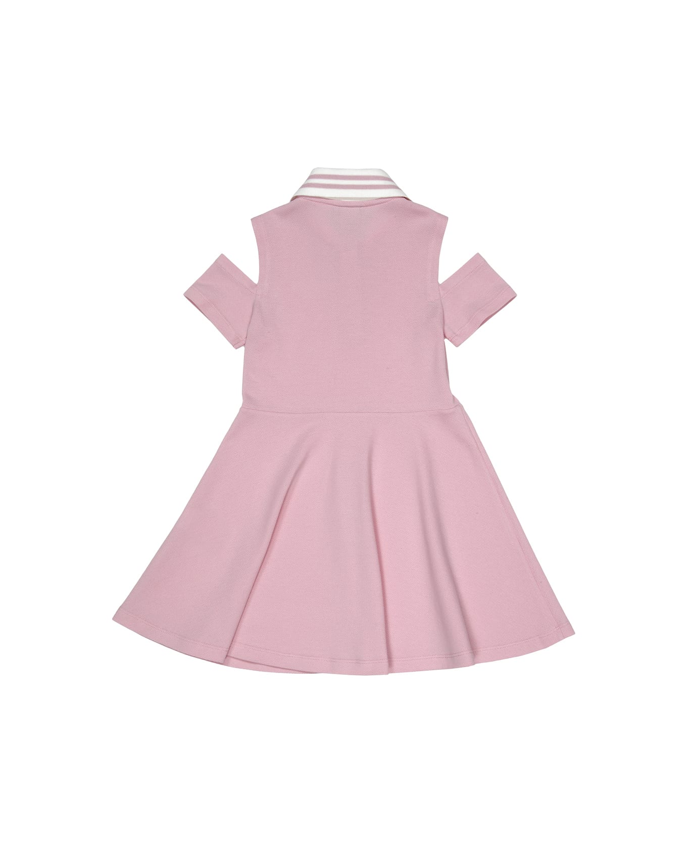 Fendi Pink Polo Dress With Logo And Cut-out - Pink