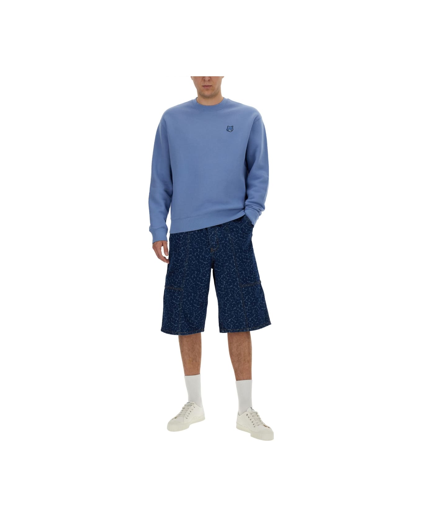Maison Kitsuné Cotton Sweatshirt - BLUE