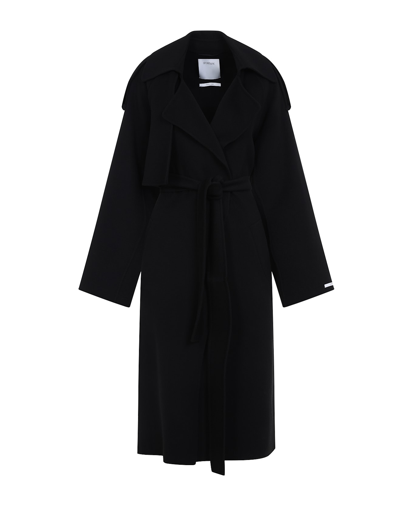 SportMax Fiore Coat - Nero