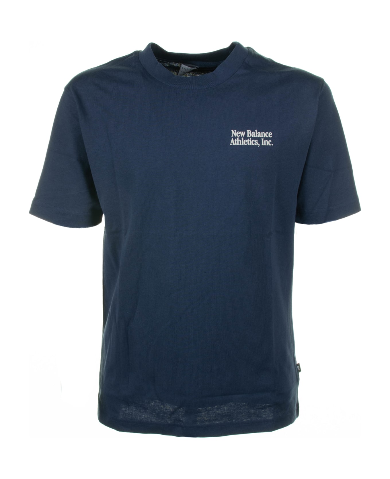 New Balance T-shirt With Logo - Blu