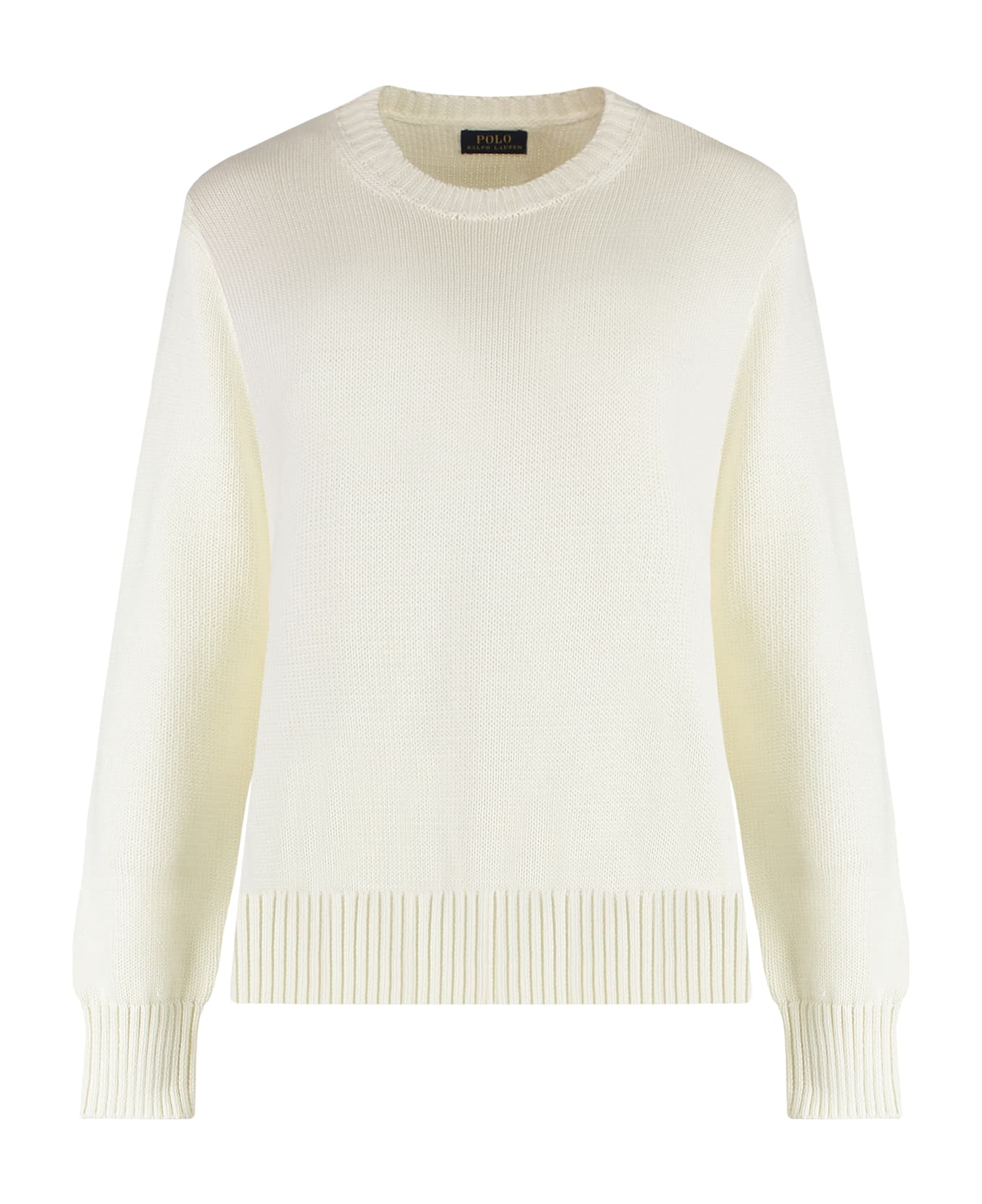 Ralph Lauren Cotton Crew-neck Sweater - panna