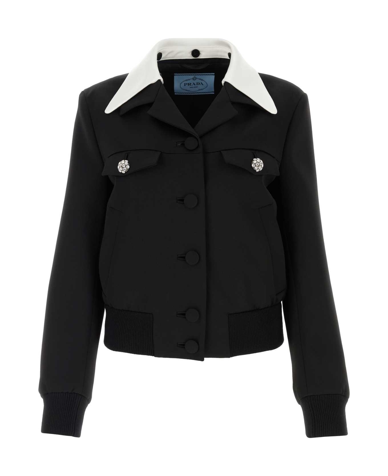 Prada Black Wool Jacket - NERO ジャケット