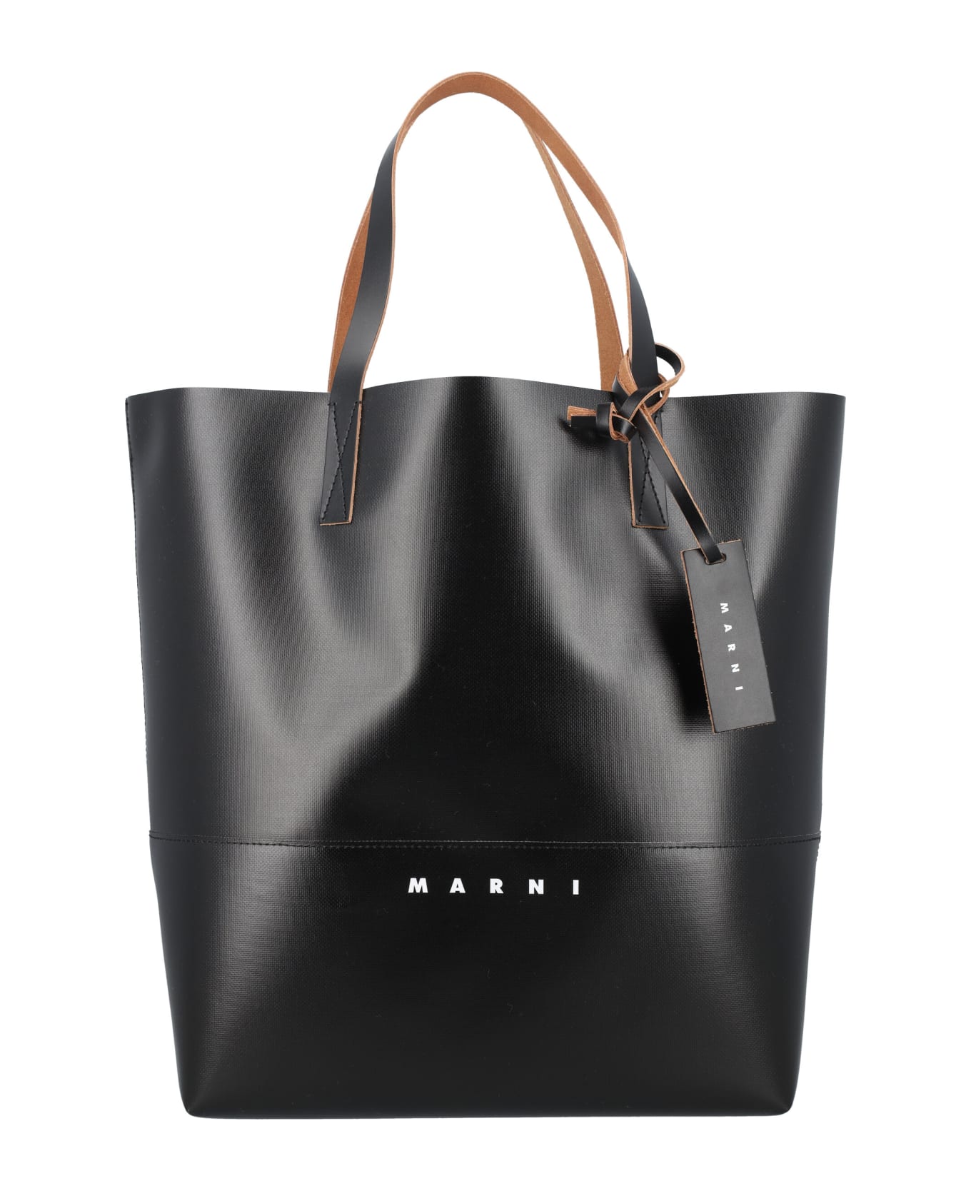 Marni Tribeca Shopping Bag - BLACK