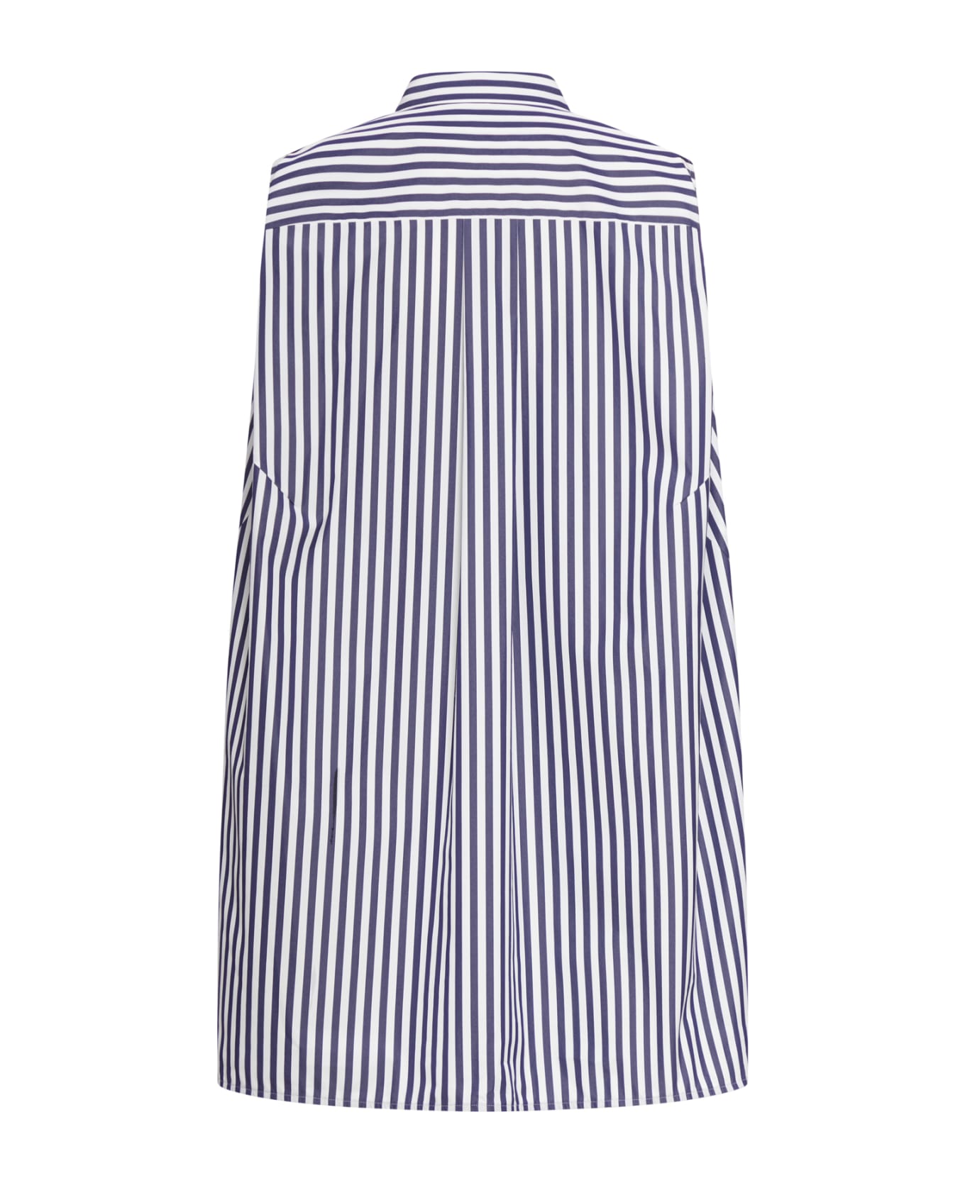 Sacai Cotton Poplin Shirt Dress - Navy Stripe ワンピース＆ドレス
