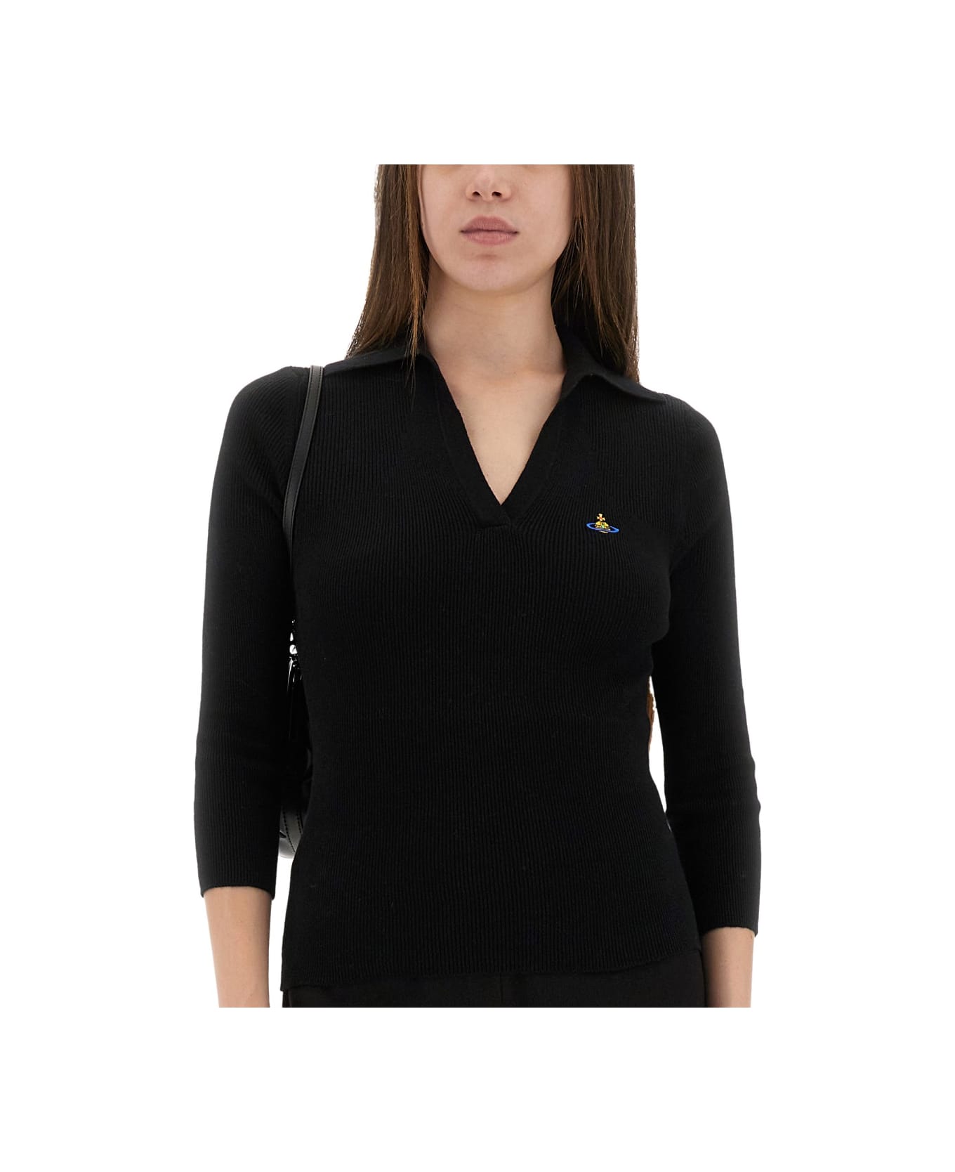 Vivienne Westwood Polo Shirt "navy" - BLACK