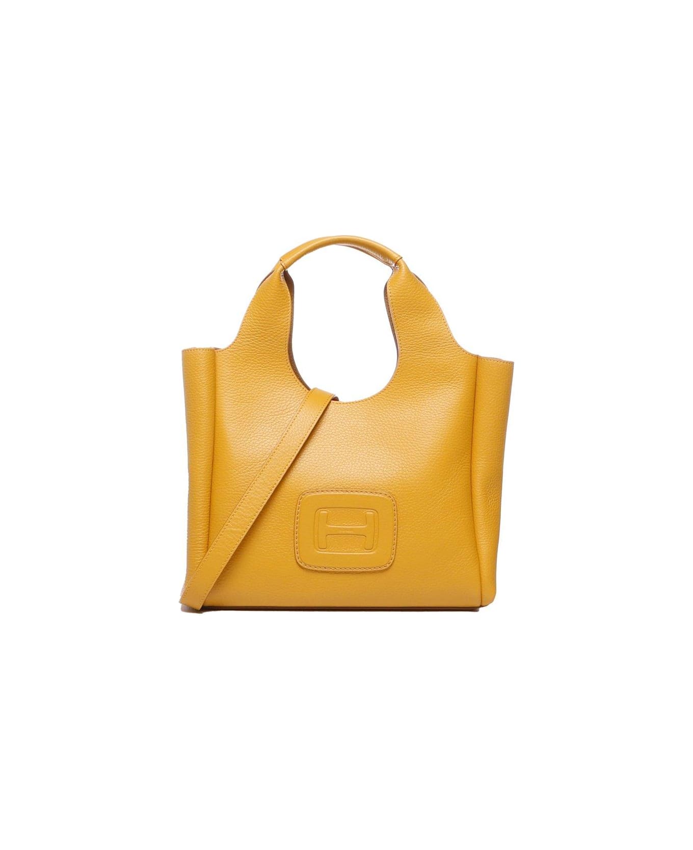 Hogan H-bag Logo-embossed Top Handle Bag - Yellow トートバッグ