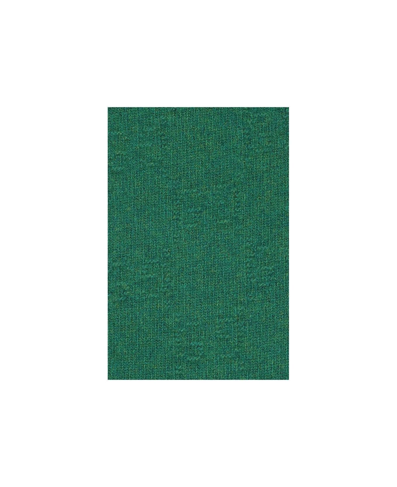 Gucci Gg Knitted Scarf - Green