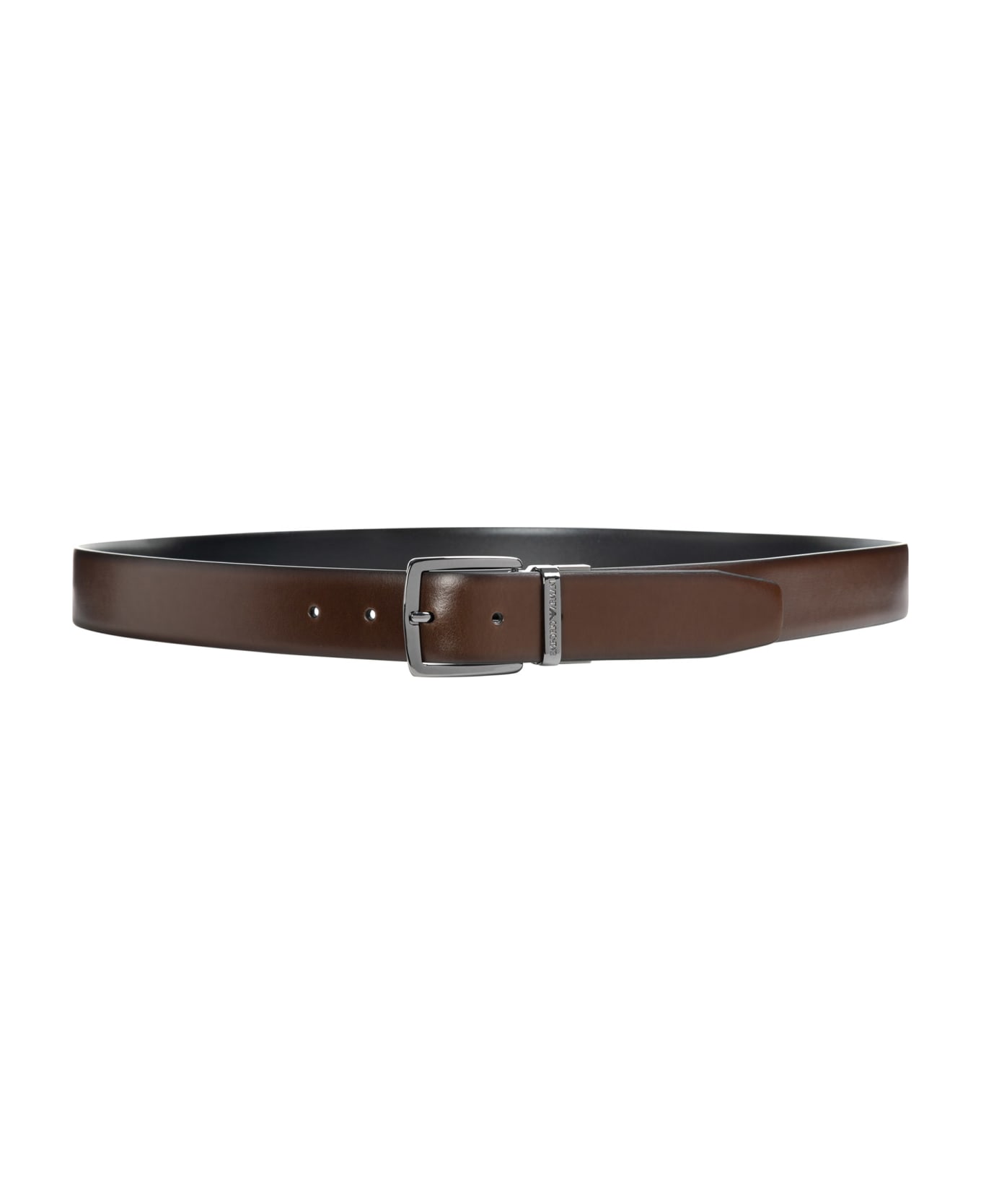 Emporio Armani Leather Belt - Brown