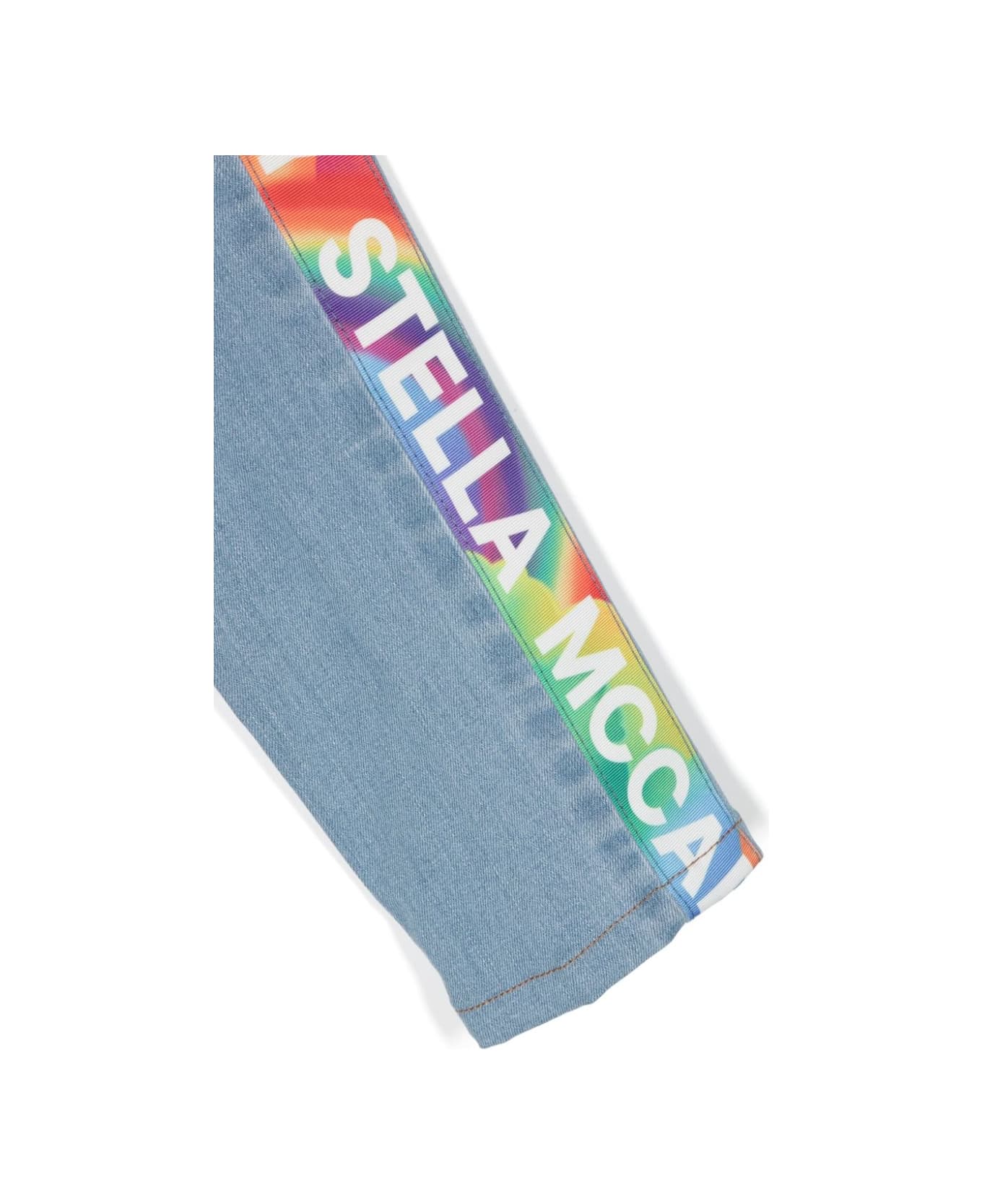 Stella McCartney Kids Jeans Con Logo - Blue ボトムス