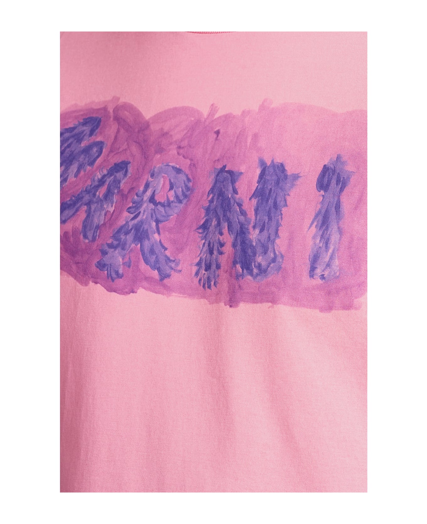 Marni T-shirt In Rose-pink Polyester - rose-pink
