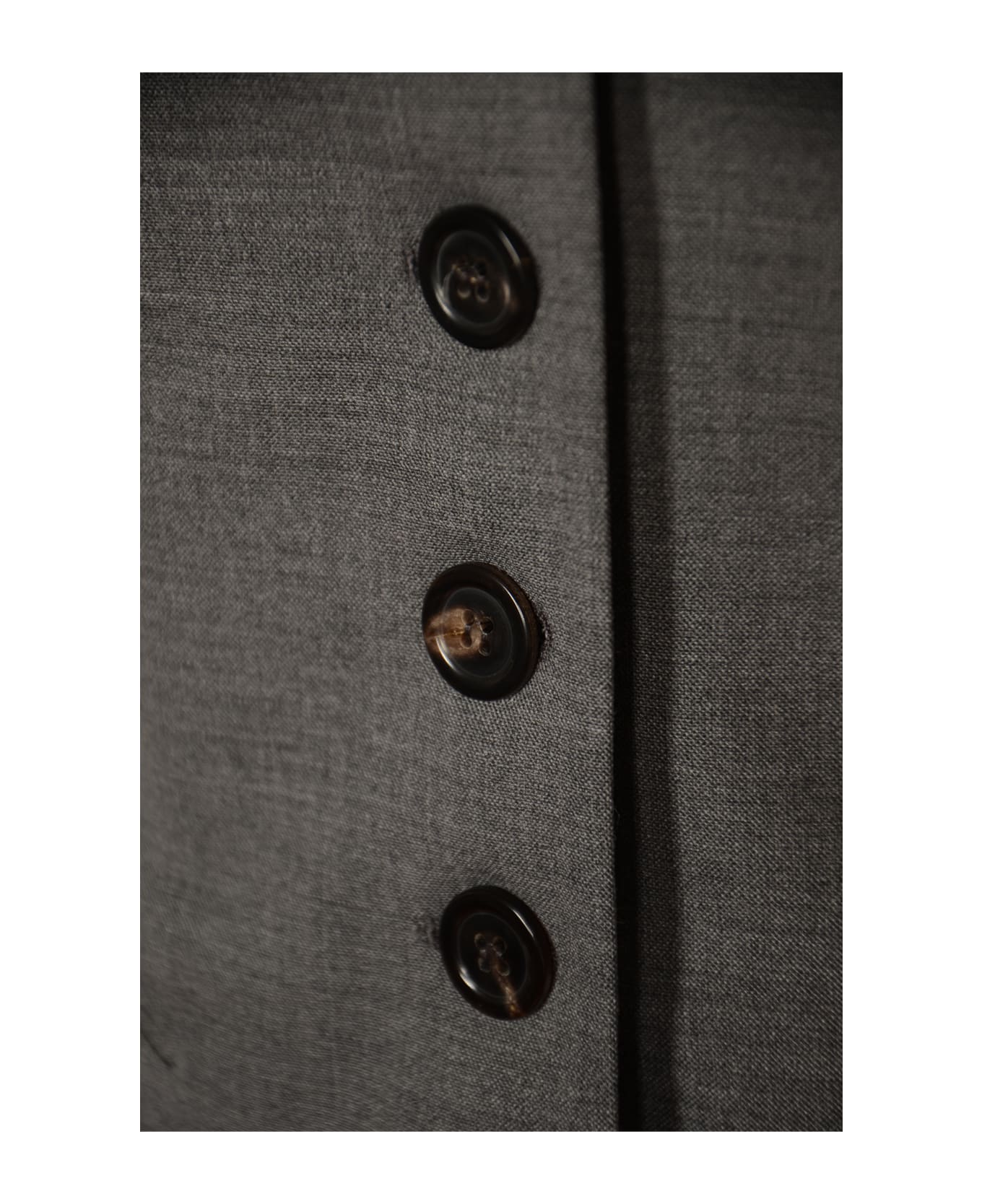 Philosophy di Lorenzo Serafini Belted Waist Regular Fit Vest - Grey