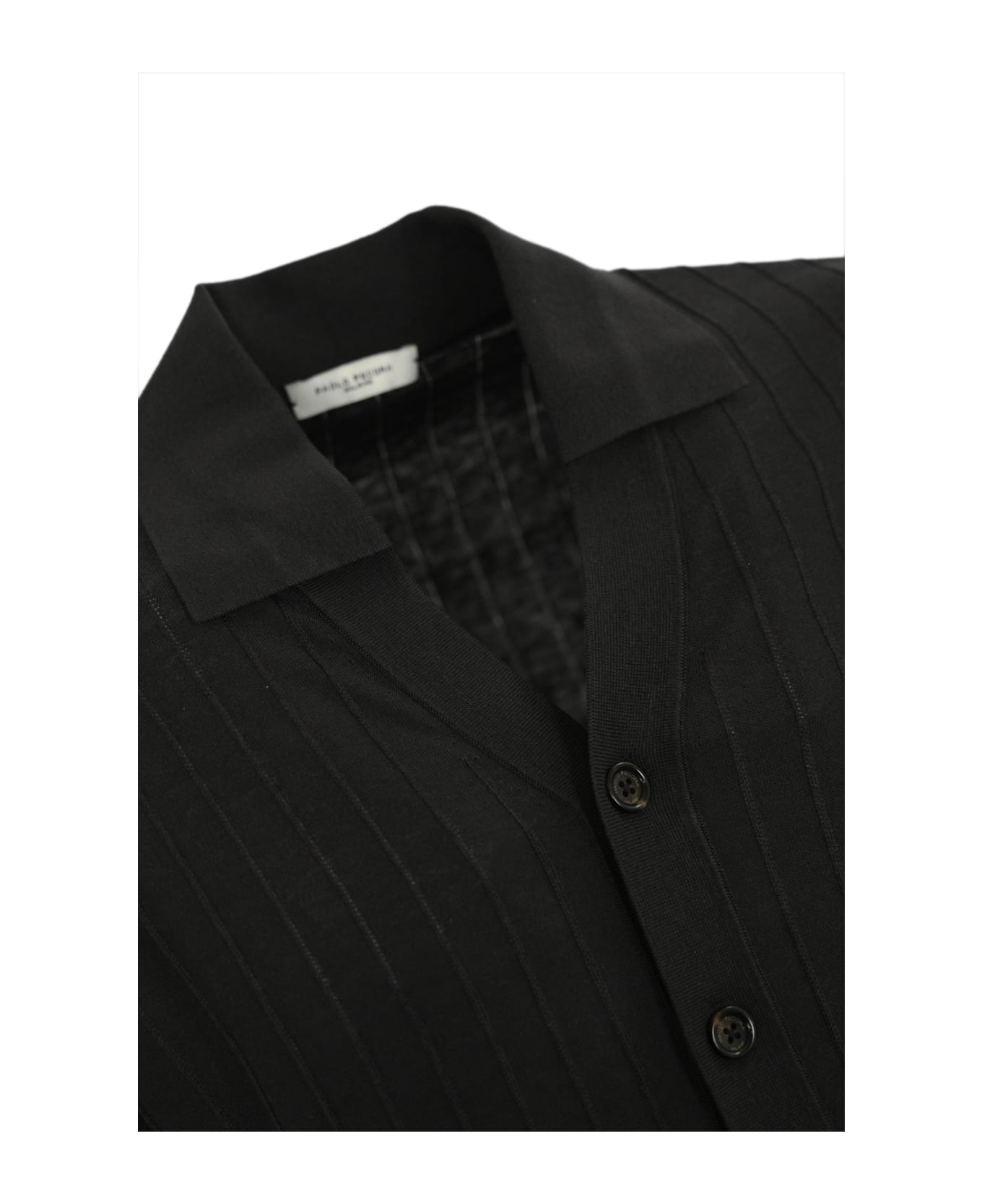 Paolo Pecora Silk And Cotton Knit Shirt - Marrone