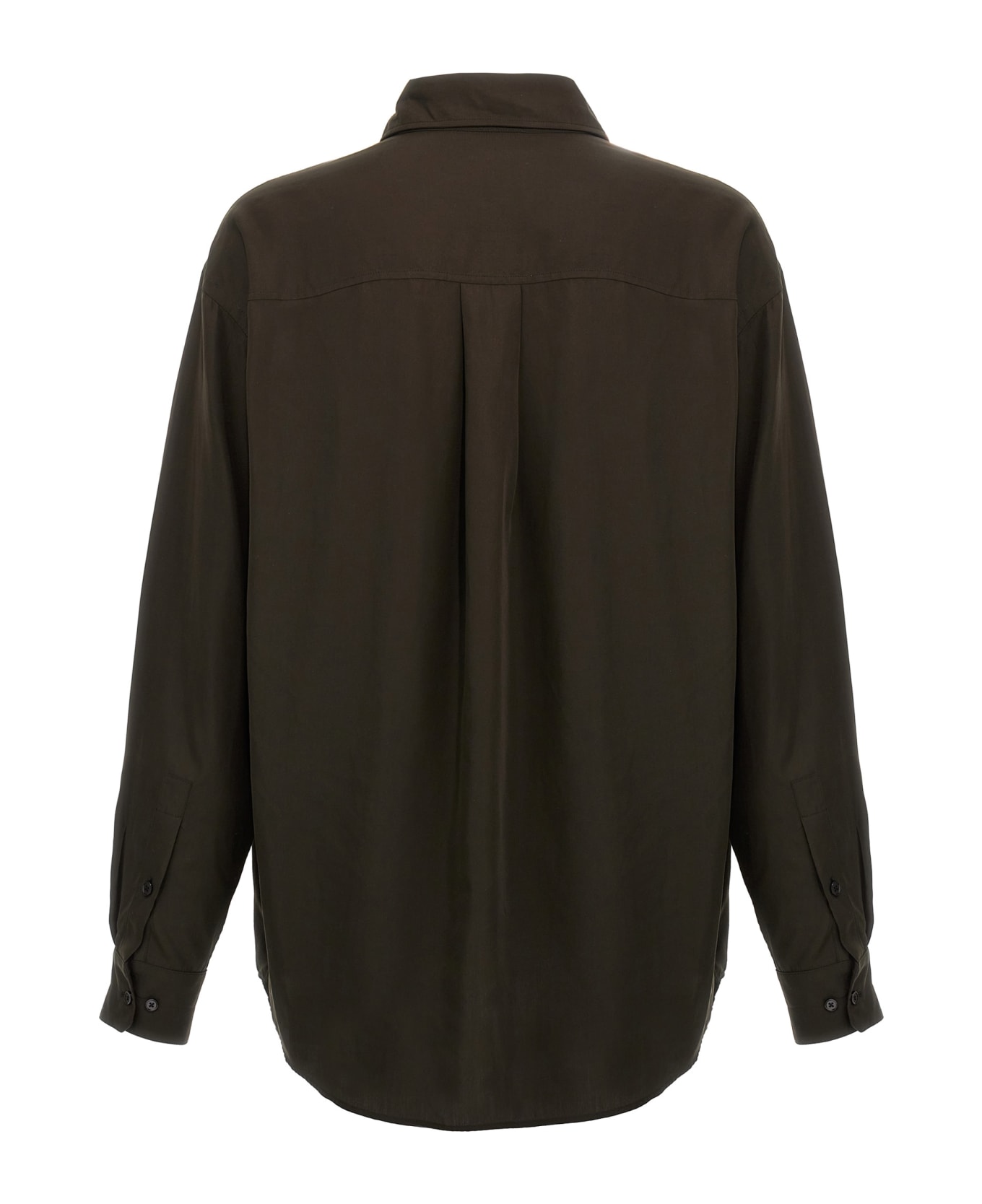 Lemaire 'double Pocket' Shirt - Brown