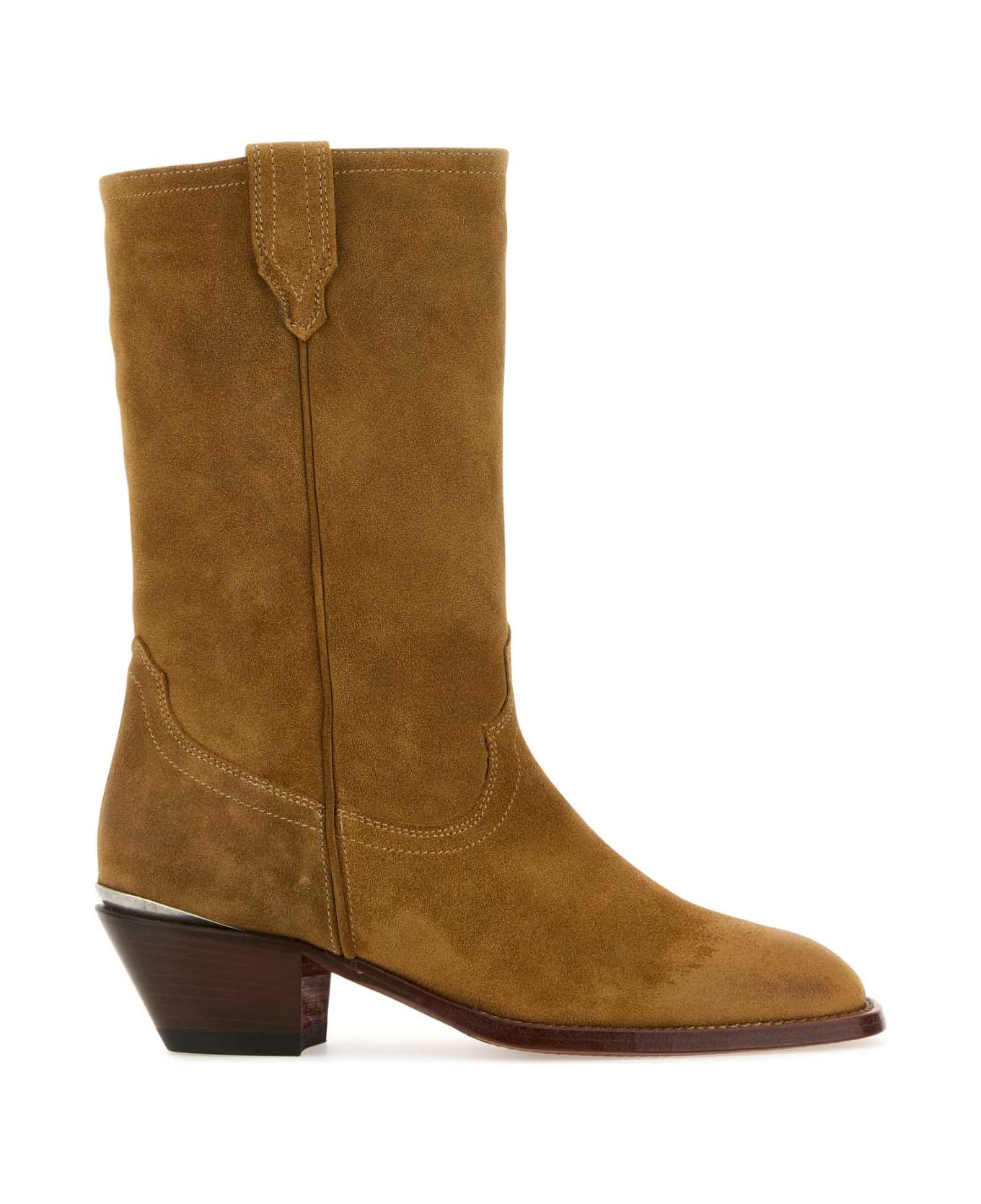 Sonora Camel Suede Durango Ankle Boots - CAMEL