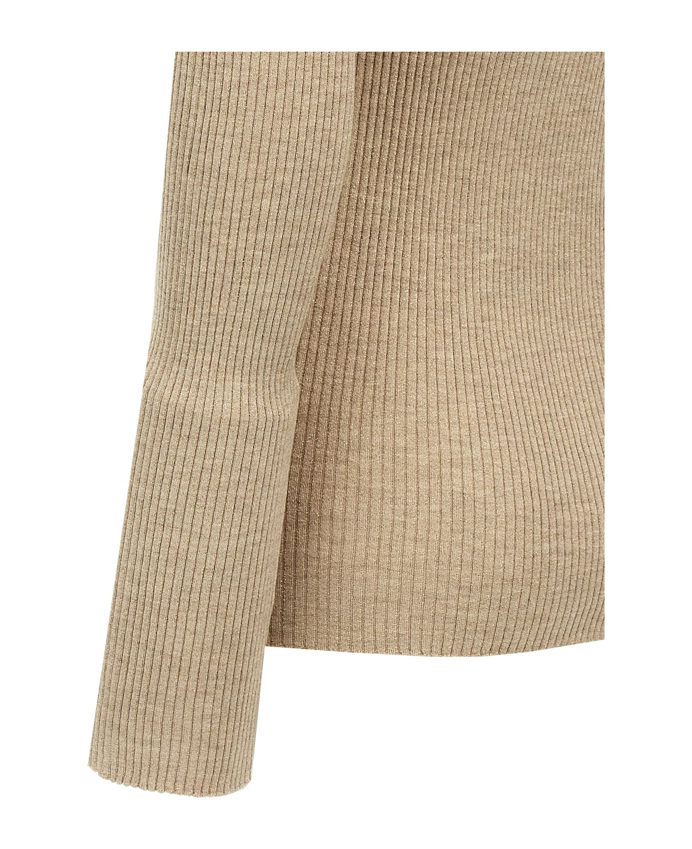 Brunello Cucinelli Lurex Cardigan - Beige