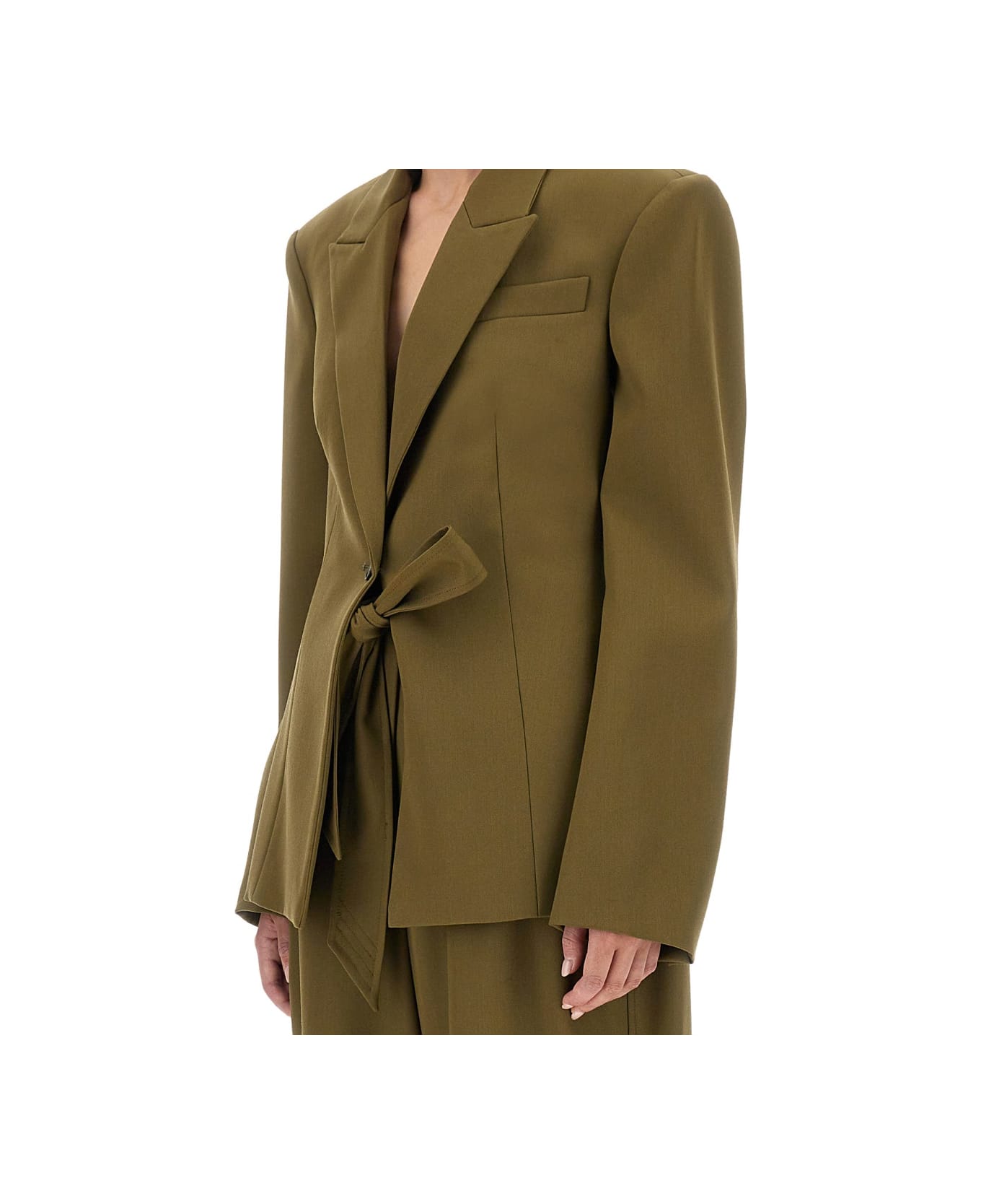 The Attico Gabardine Jacket - GREEN