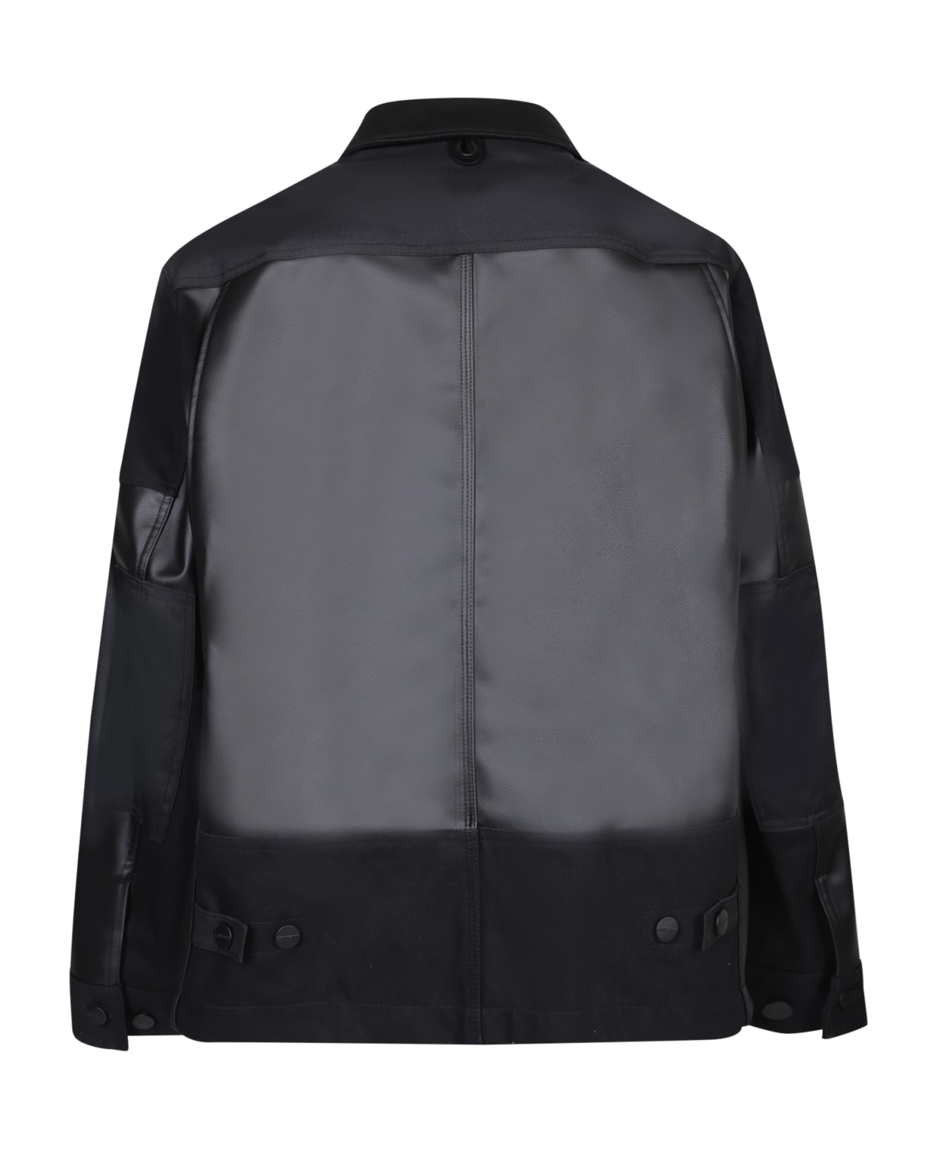Junya Watanabe Black Leather Jacket - Black