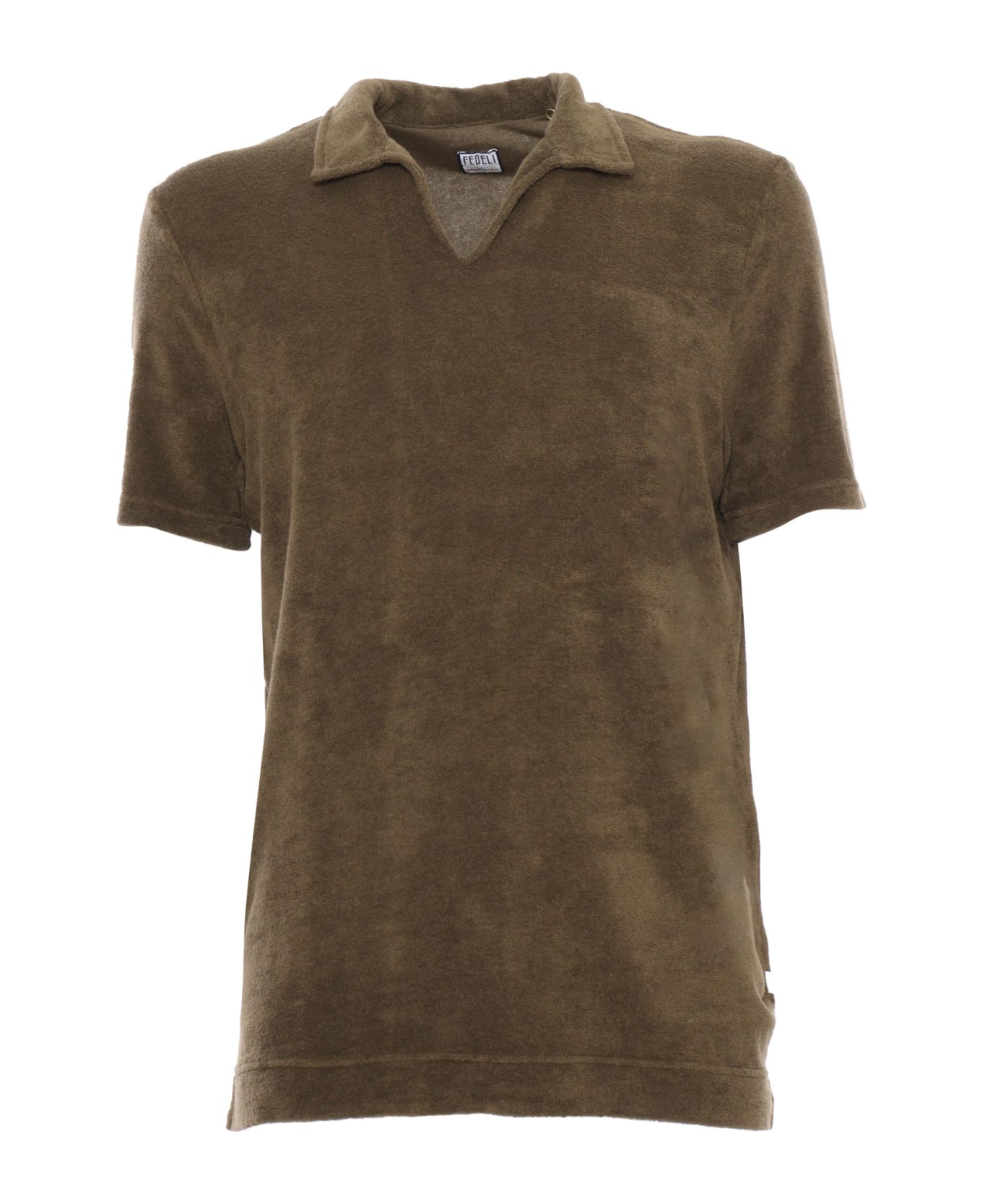 Fedeli Brown Polo - BROWN ポロシャツ