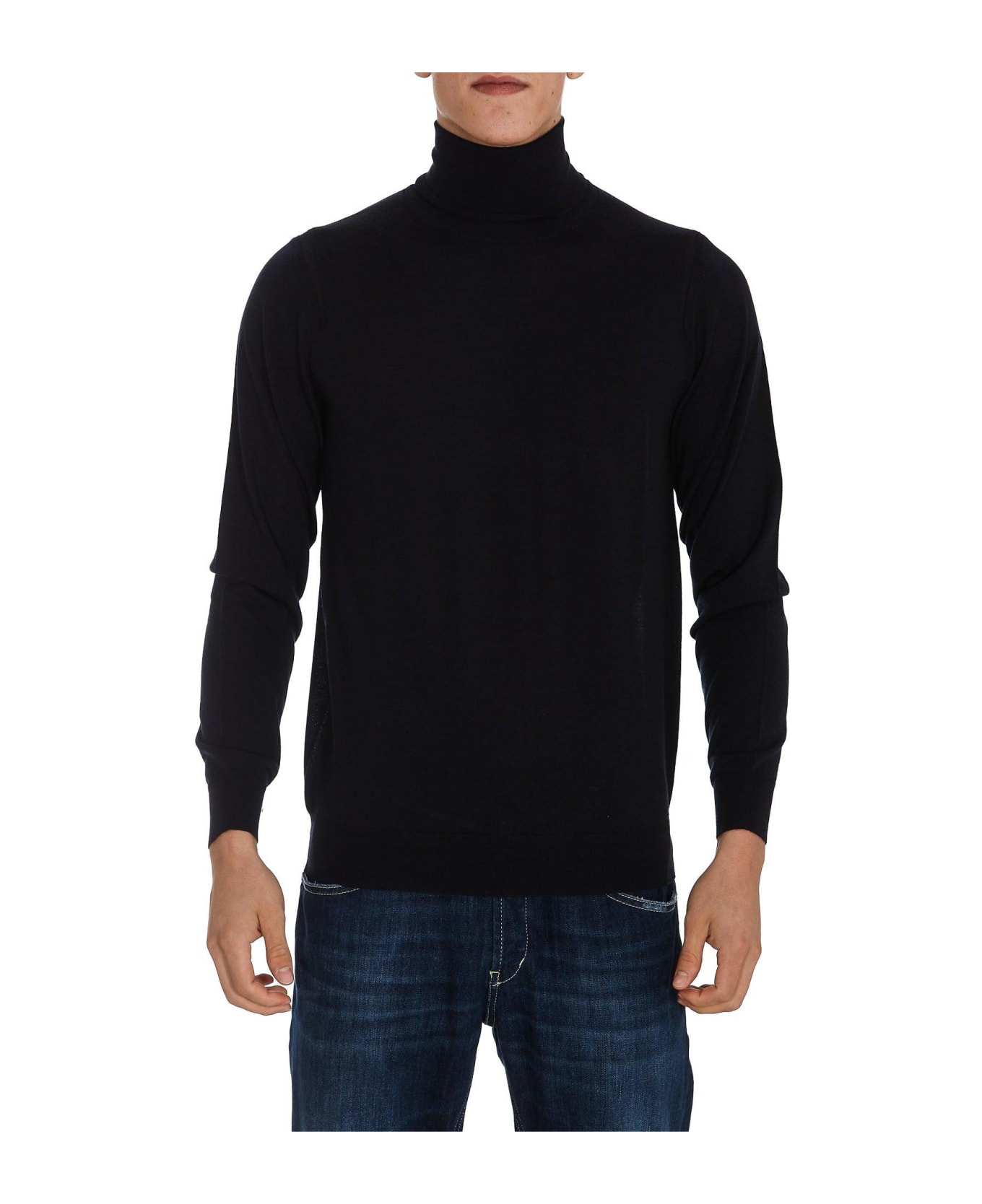 Paolo Pecora Roll Neck Knitted Jumper Paolo Pecora - BLUE