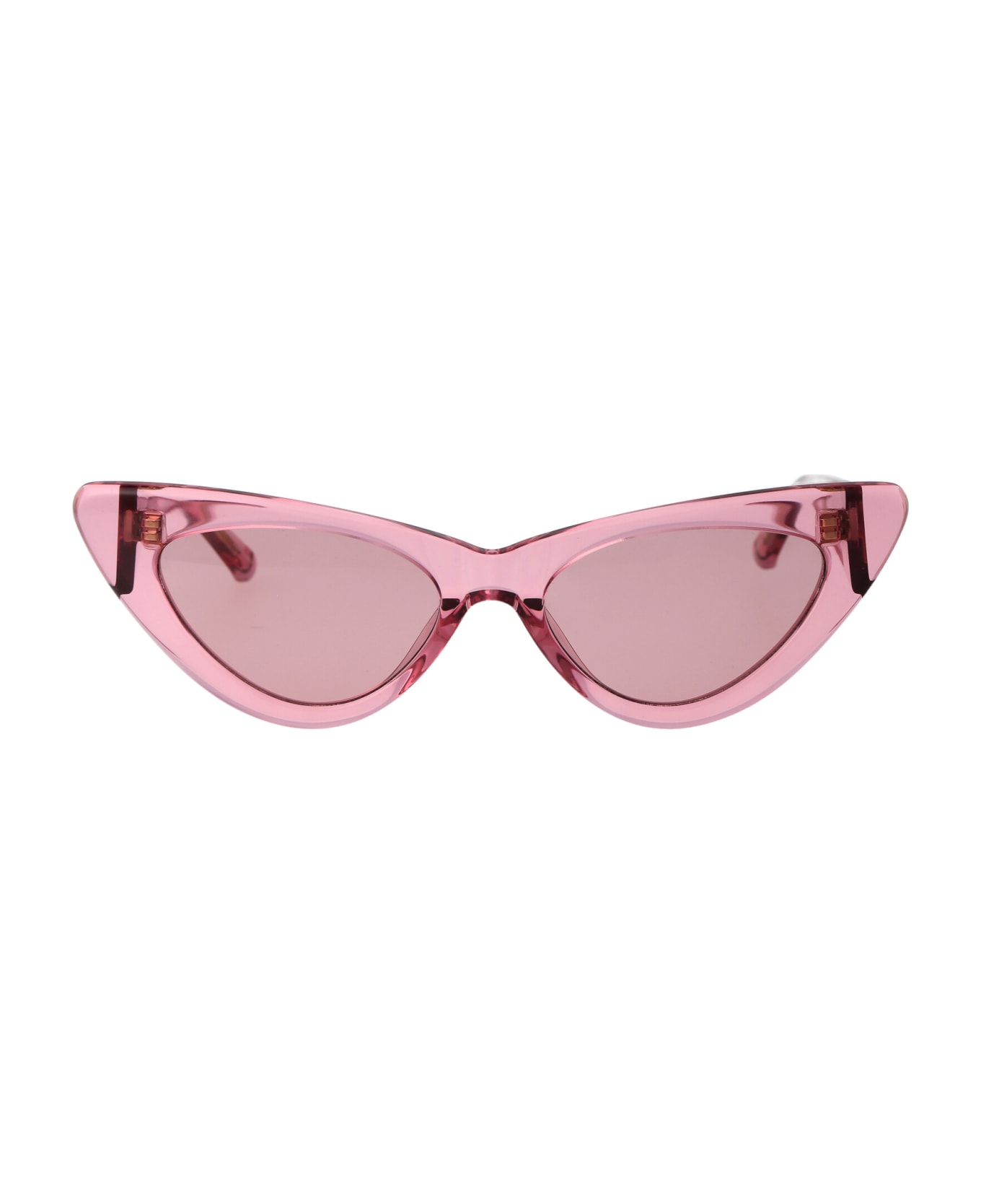 The Attico Dora Sunglasses - POWDERPINK/SILVER/PINK