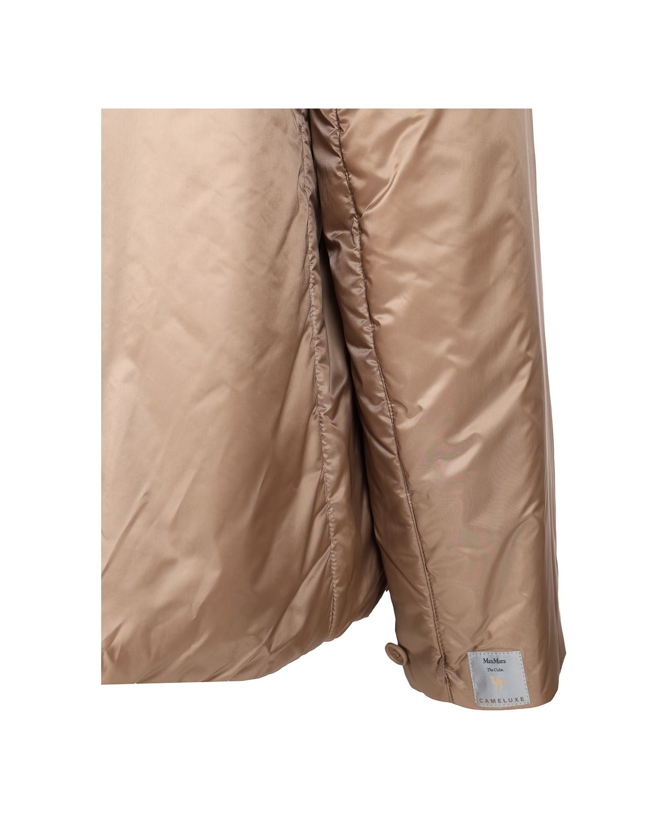 Max Mara The Cube Padded Jacket With Hood - Beige