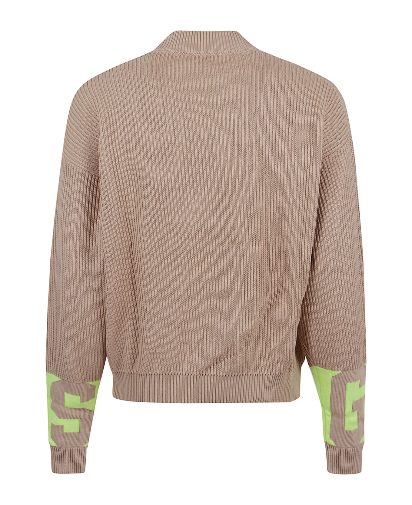 GCDS Low Band Sweater - Light Brown