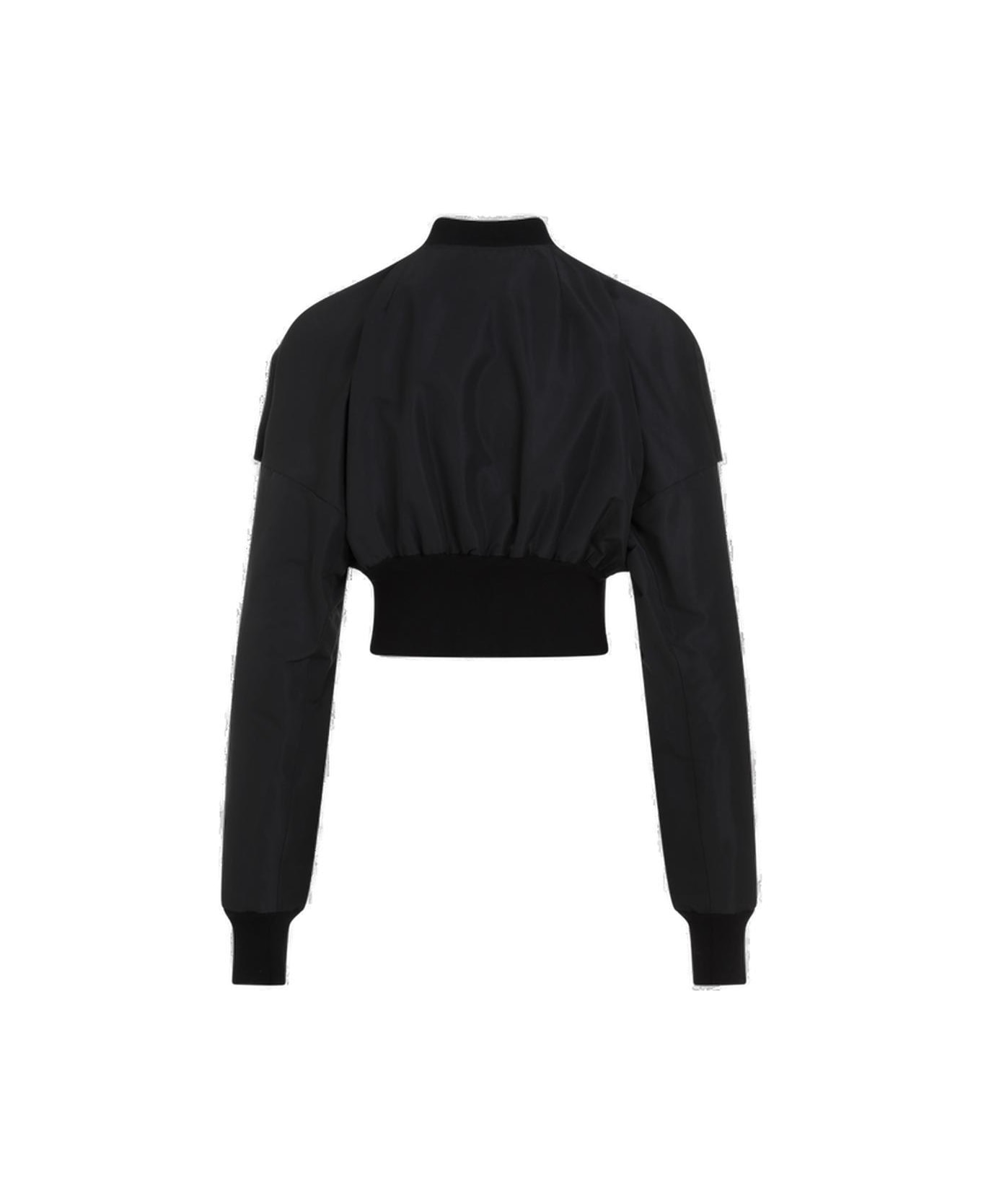 Rick Owens Long-sleeved Cropped Jacket - Black