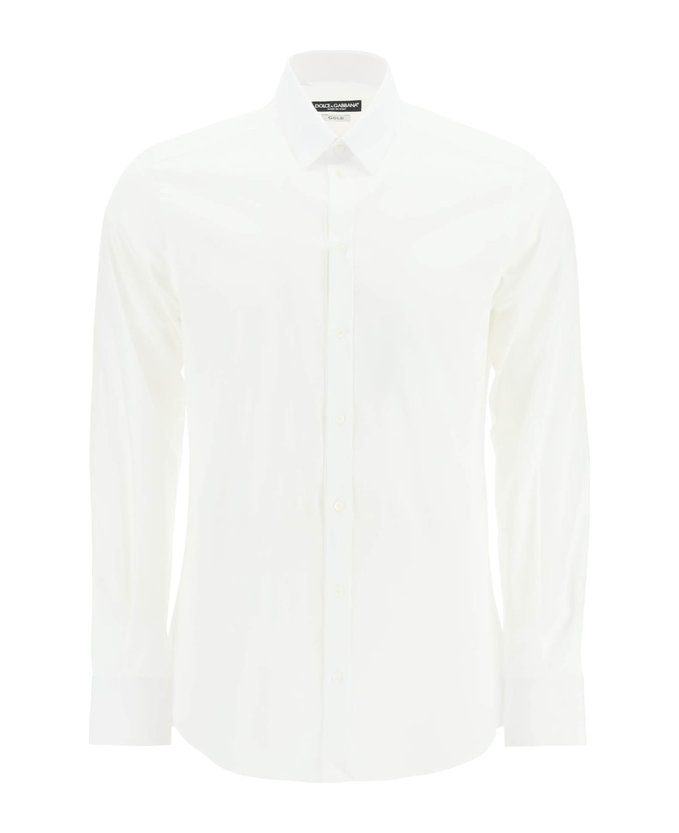 Dolce & Gabbana Gold Fit Poplin Shirt - Optic White シャツ
