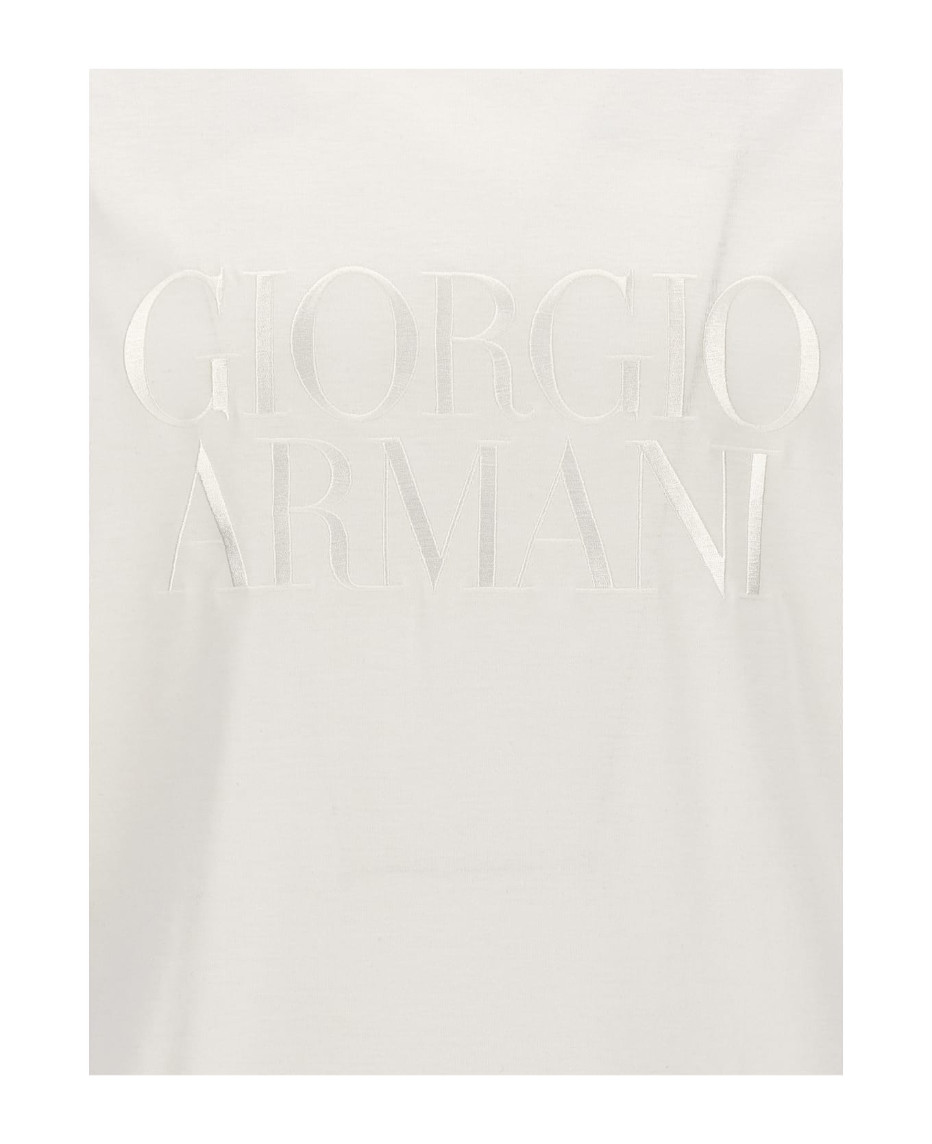 Giorgio Armani Logo T-shirt - White