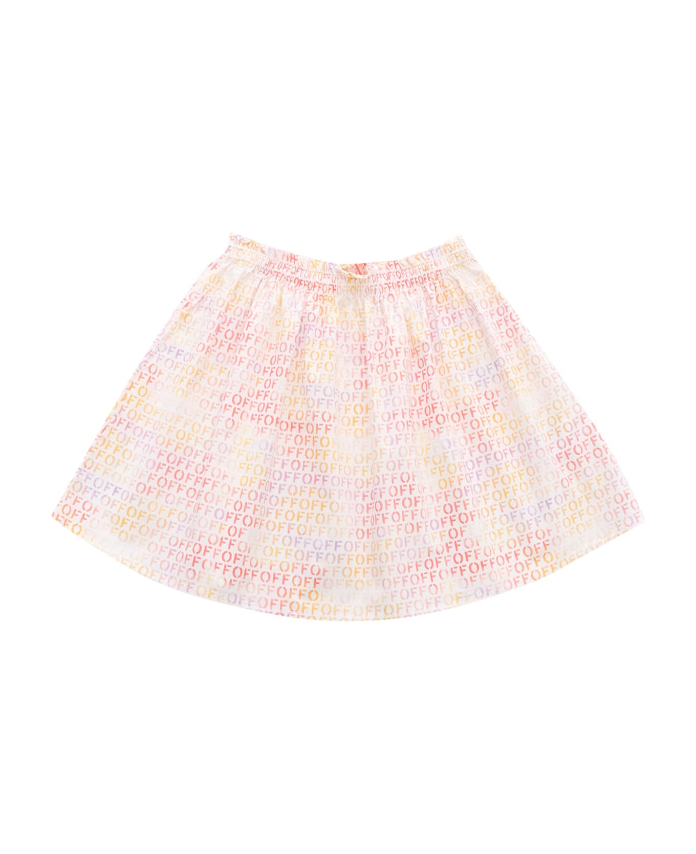 Off-White Skirt With Logo - MULTICOLOR ボトムス